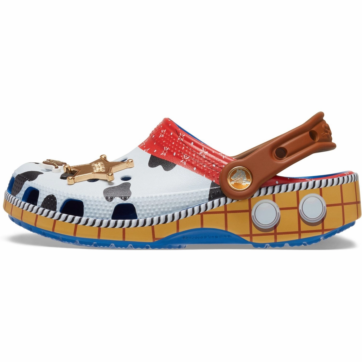Crocs Toy Story Woody Classic Clog Blue Jean Office shoes