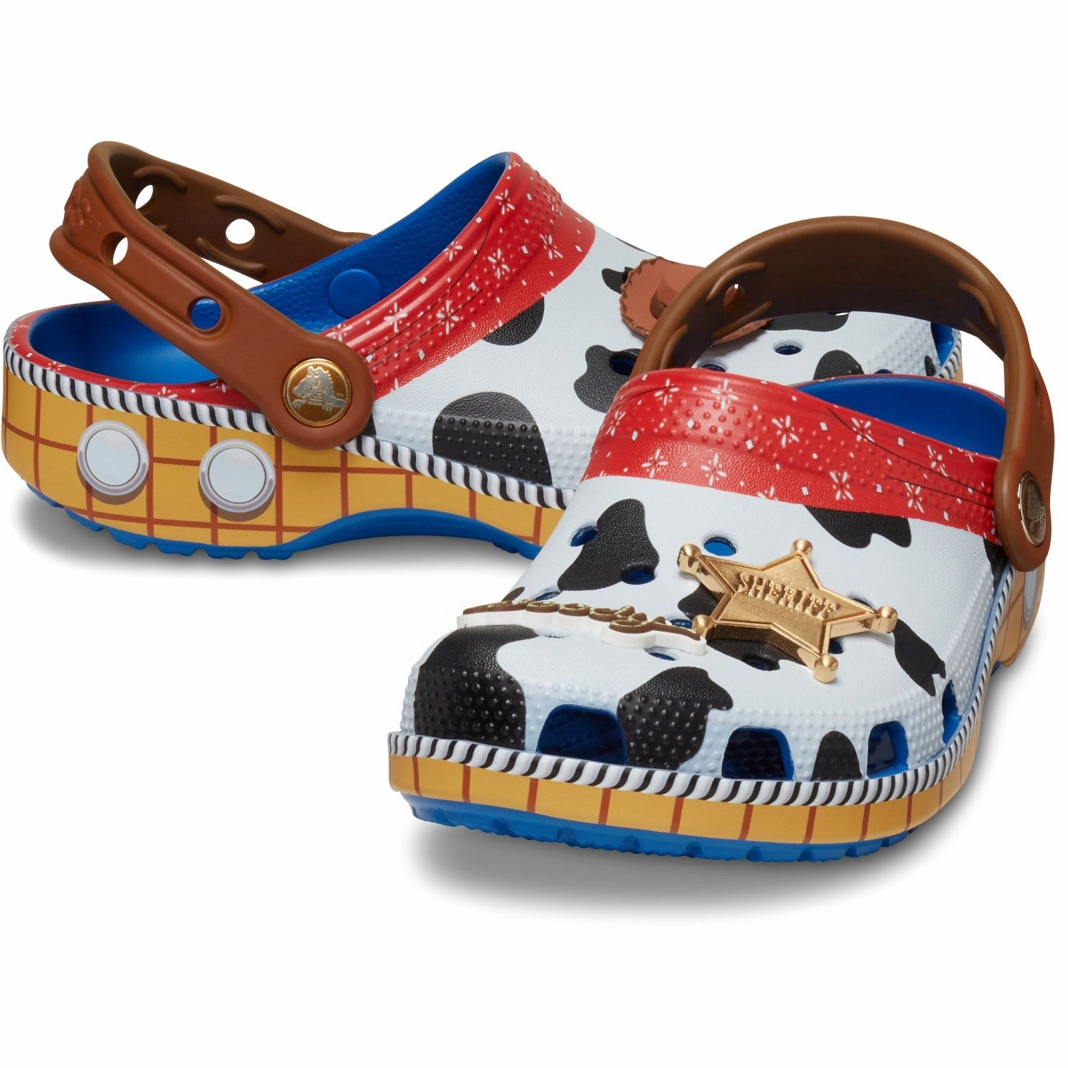 Crocs Toy Story Woody Classic Clog Blue Jean Office shoes