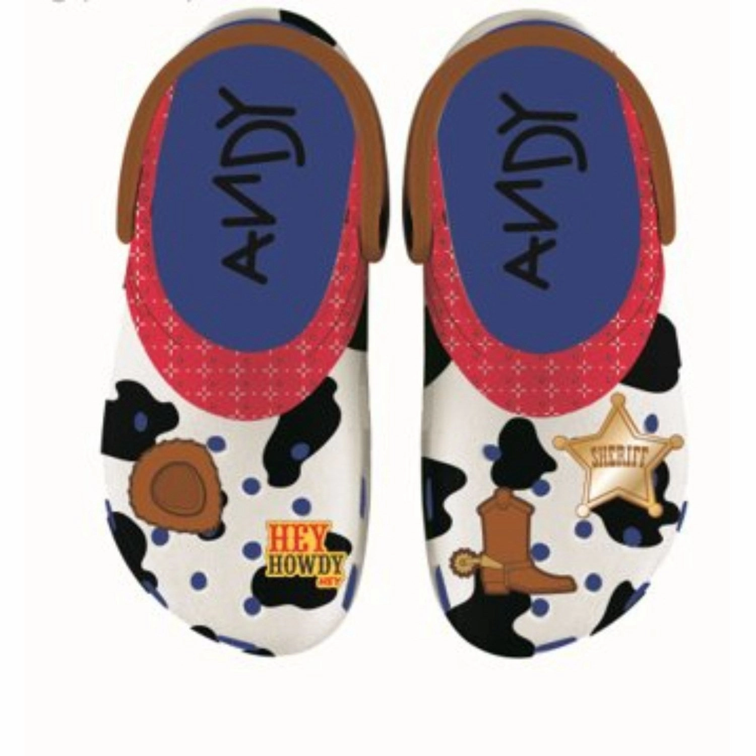 Crocs Toy Story Woody Classic Clog Blue Jean Office shoes