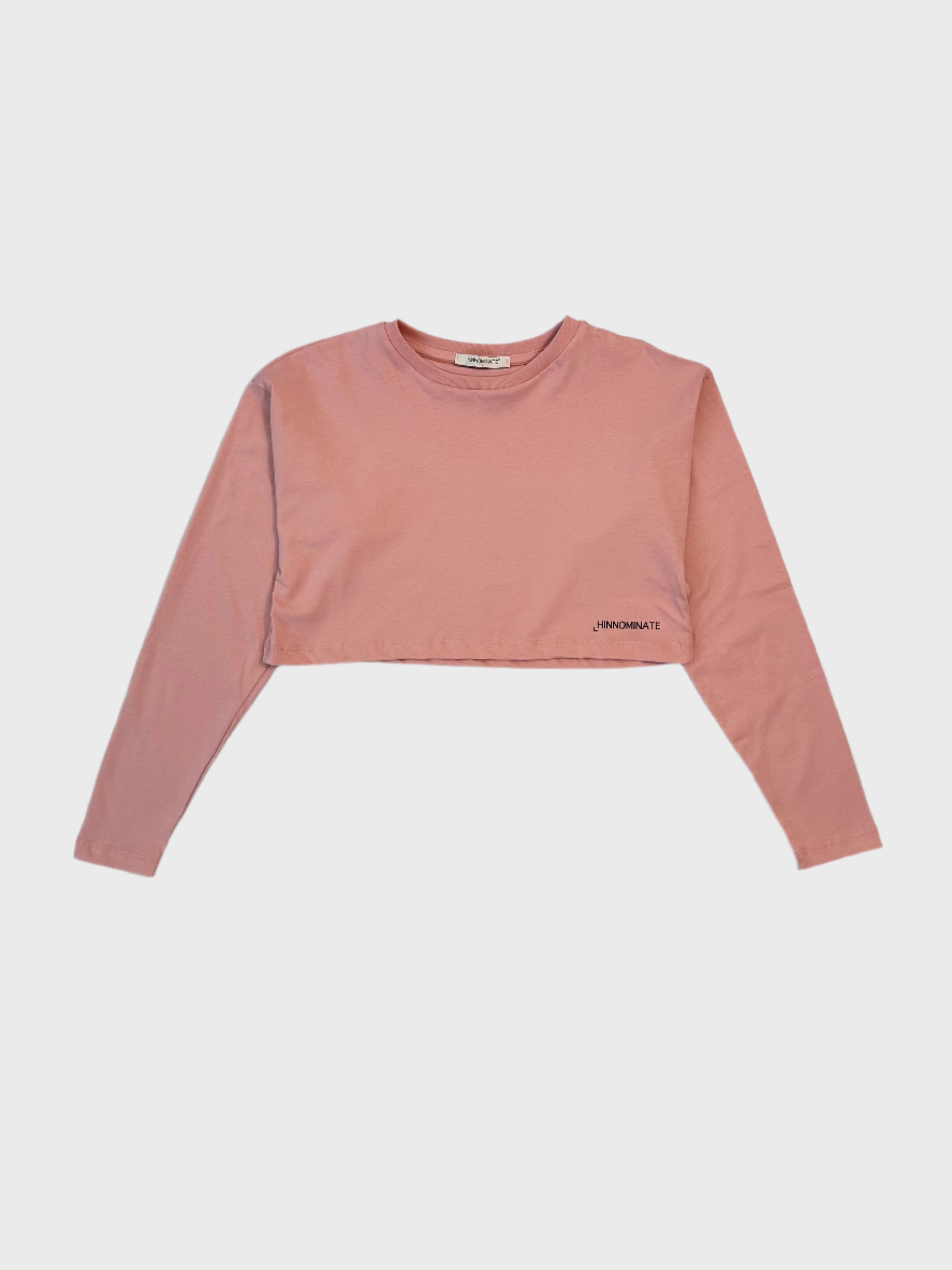 new eid collection for women new arrival miladys dress Crop Top Rosa In Jersey A Manica Lunga Con Stampa new arrival crocs for women