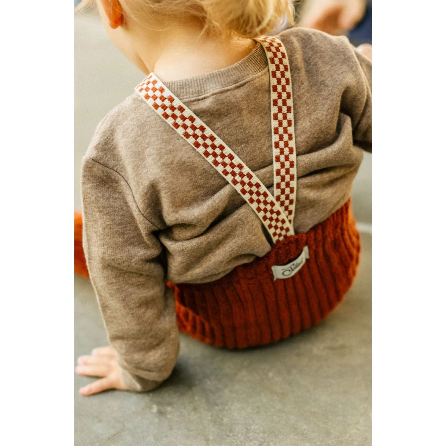 Cuff Silly Silas Cinnamon Checked Granny Teddy Footless Tights