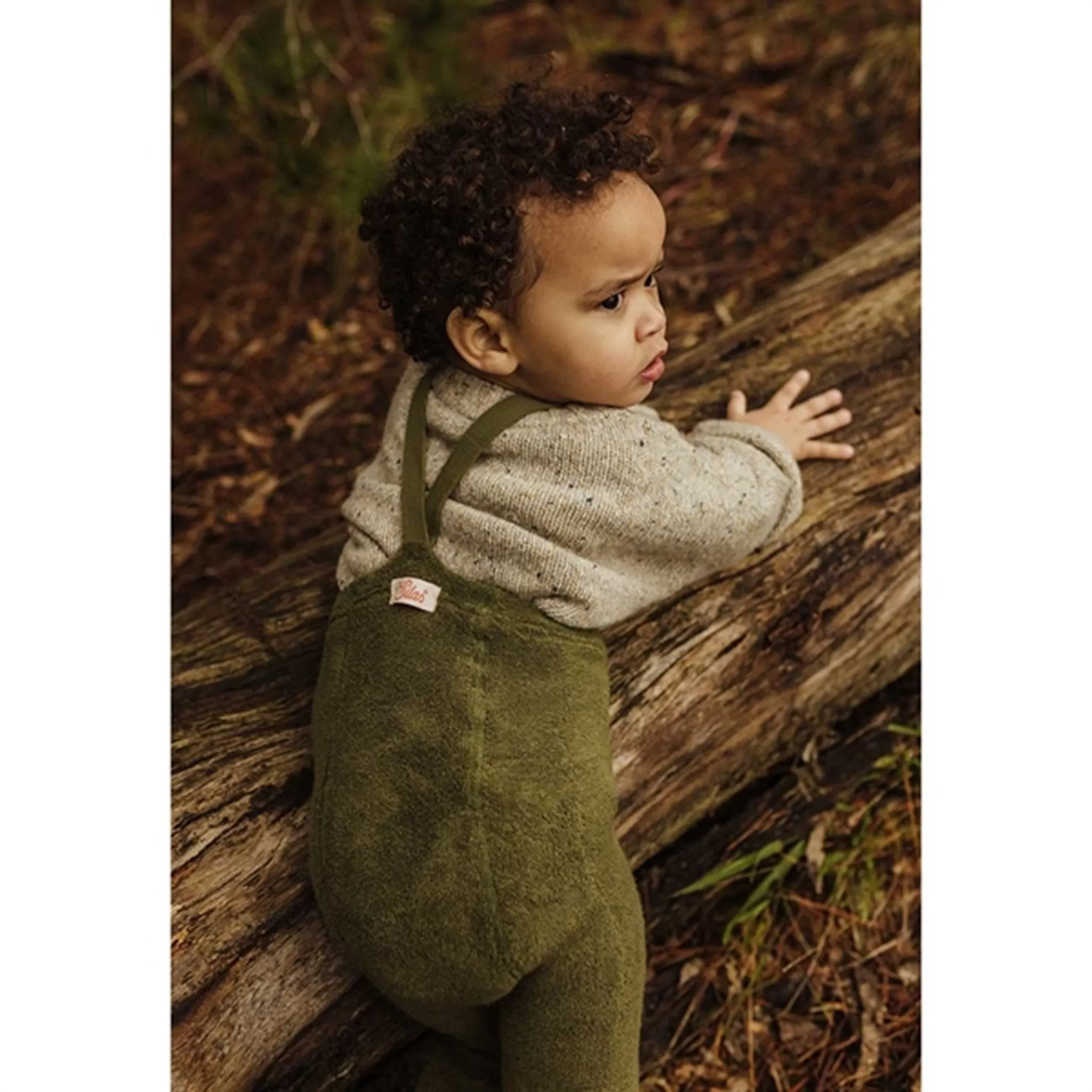 Cuff Silly Silas Teddy Warmy Footless Tights Olive