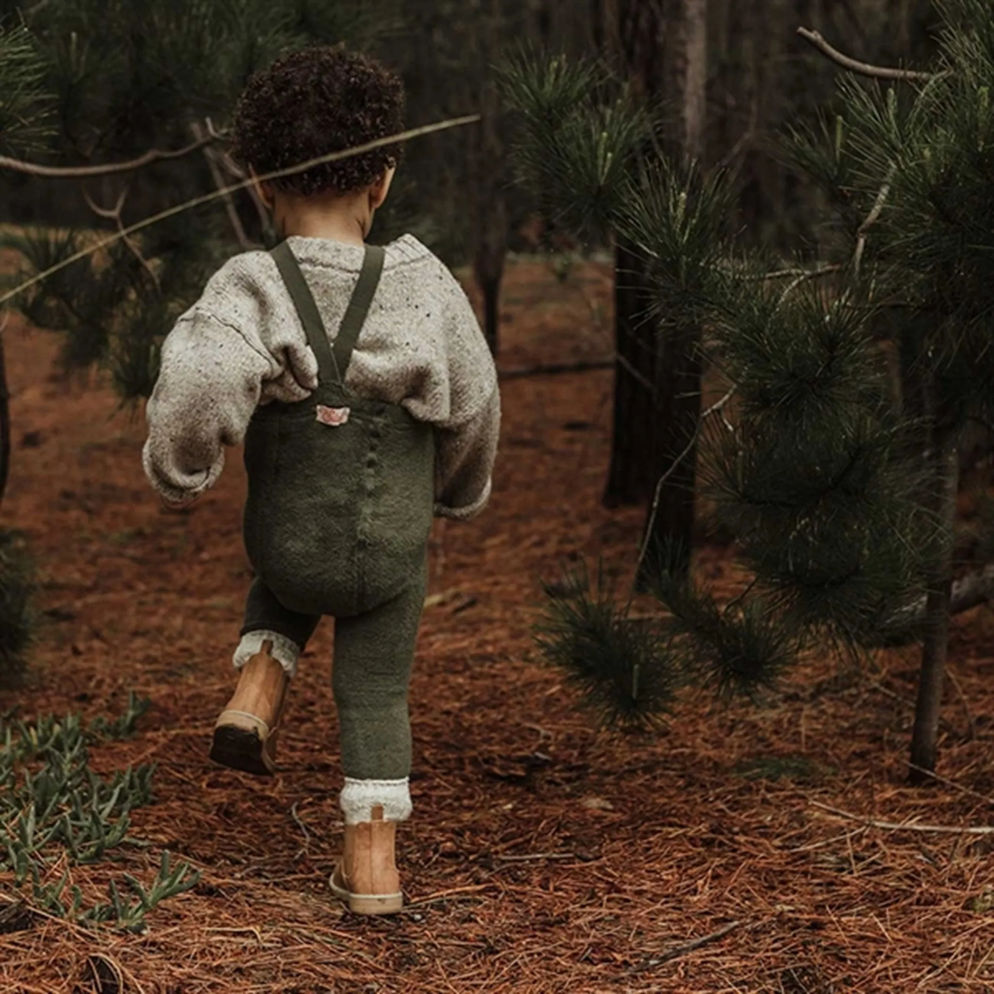 Cuff Silly Silas Teddy Warmy Footless Tights Olive