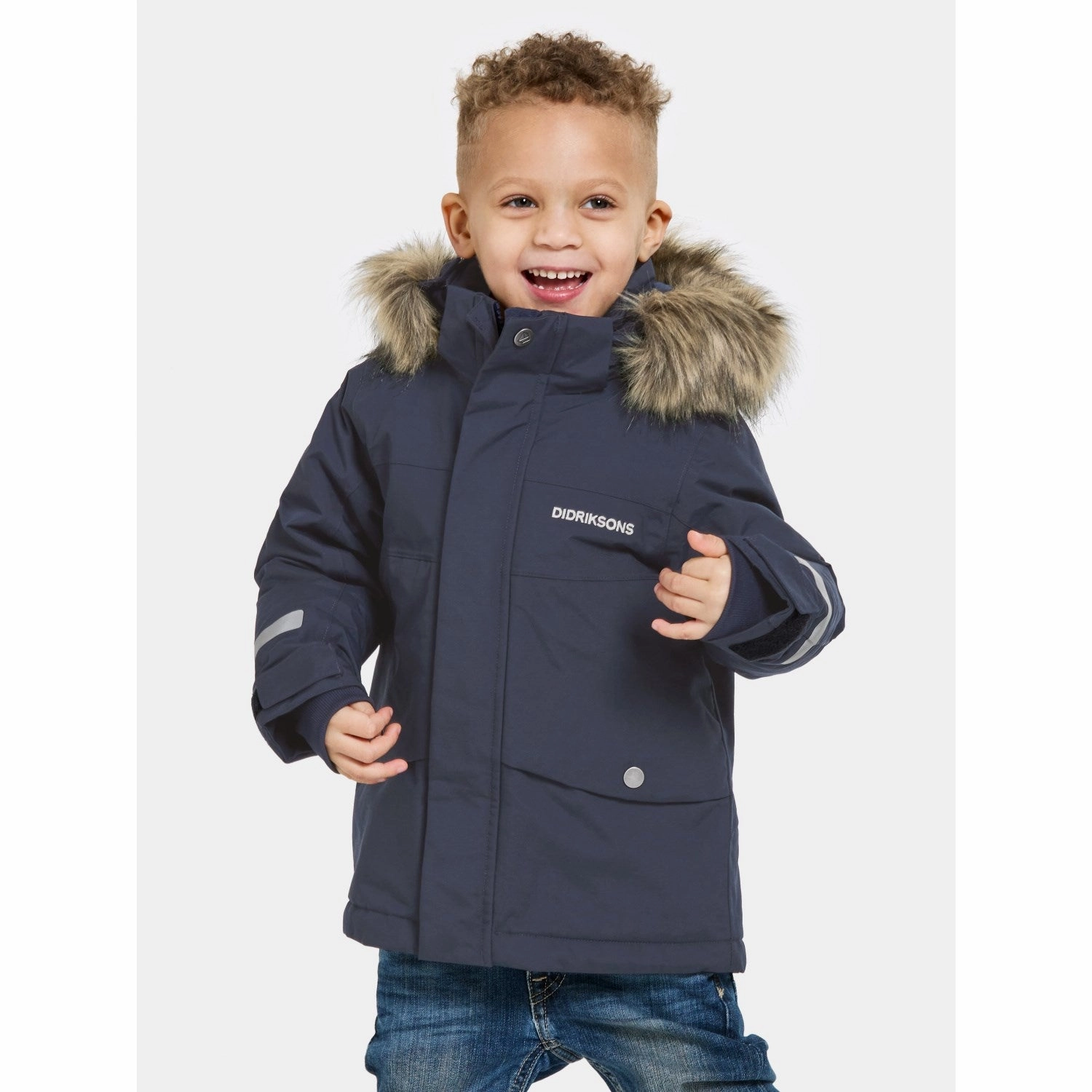 Cuff Didriksons Navy Bjrven Kids Parka 3