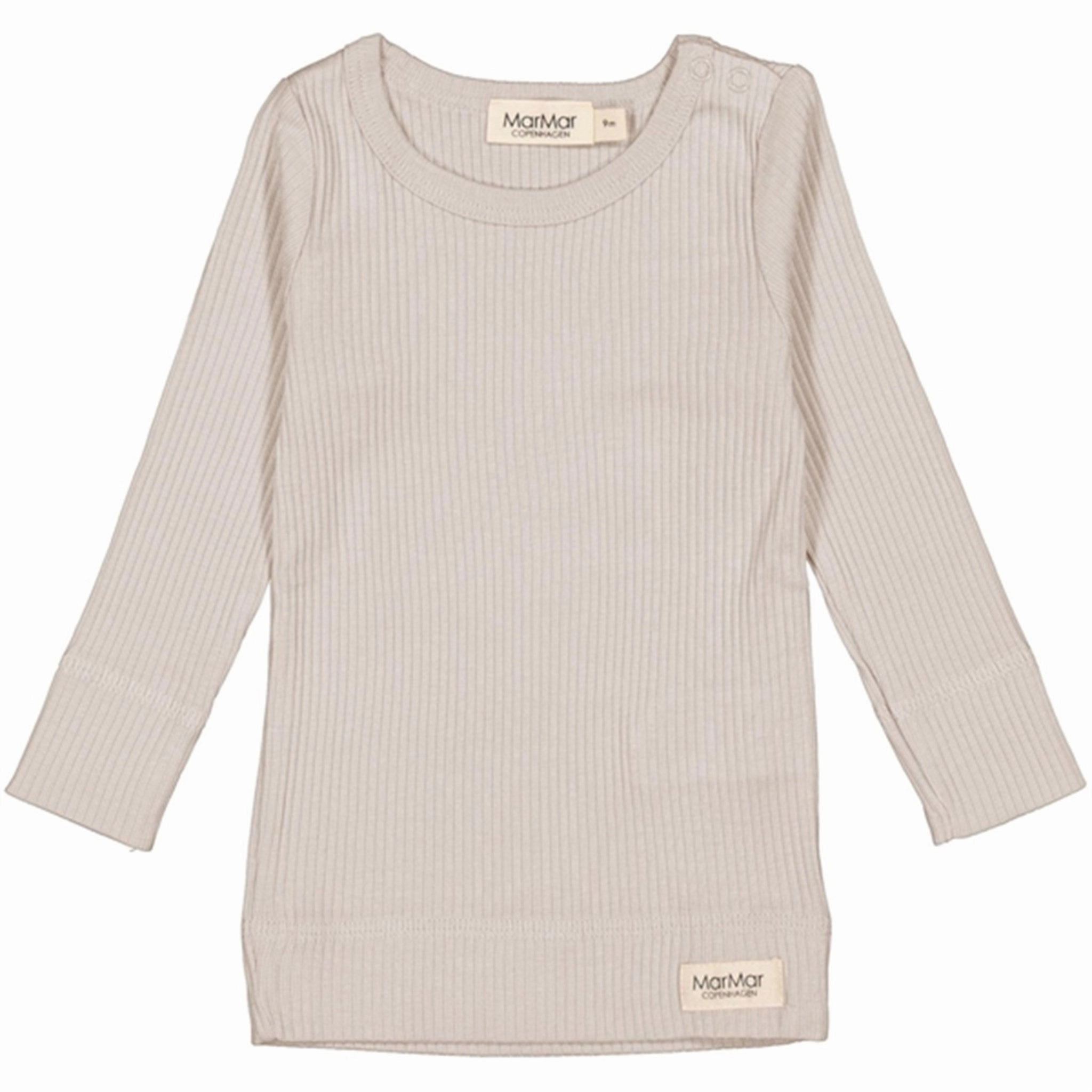 Cuff MarMar Modal Powder Chalk Plain Blouse Elegant