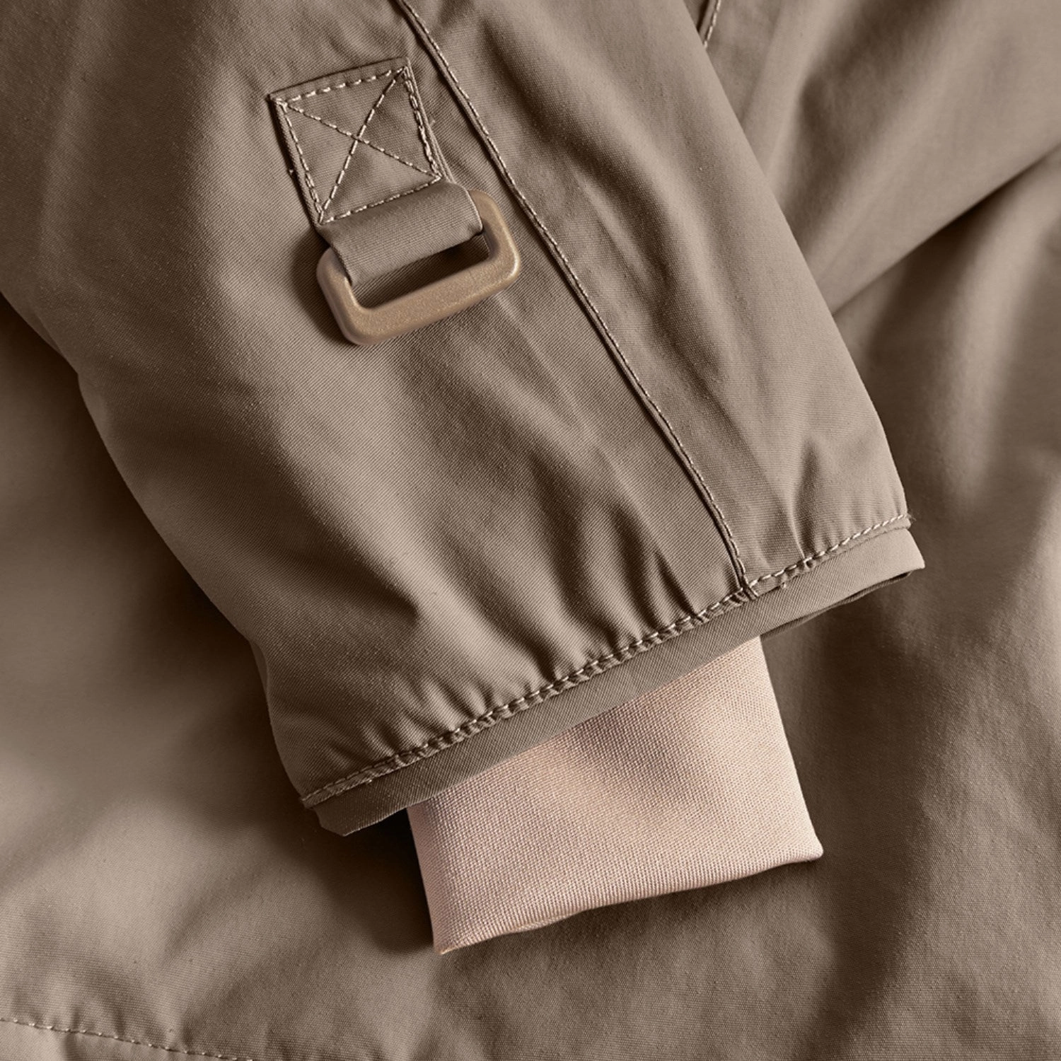 Cuff Mini A ture Morel grey Wang Fleece Winter Jacket m. Fur