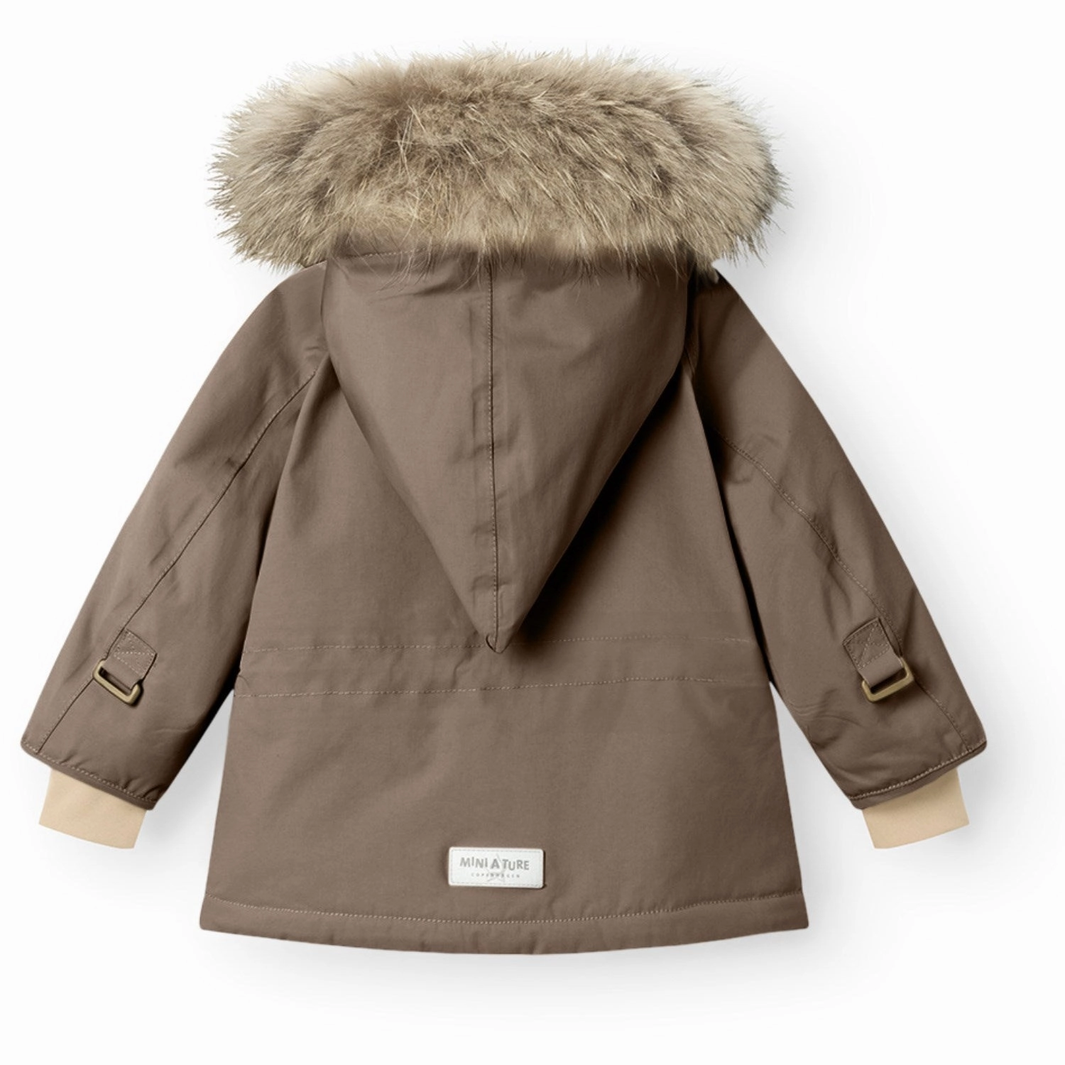 Cuff Mini A ture Morel grey Wang Fleece Winter Jacket m. Fur