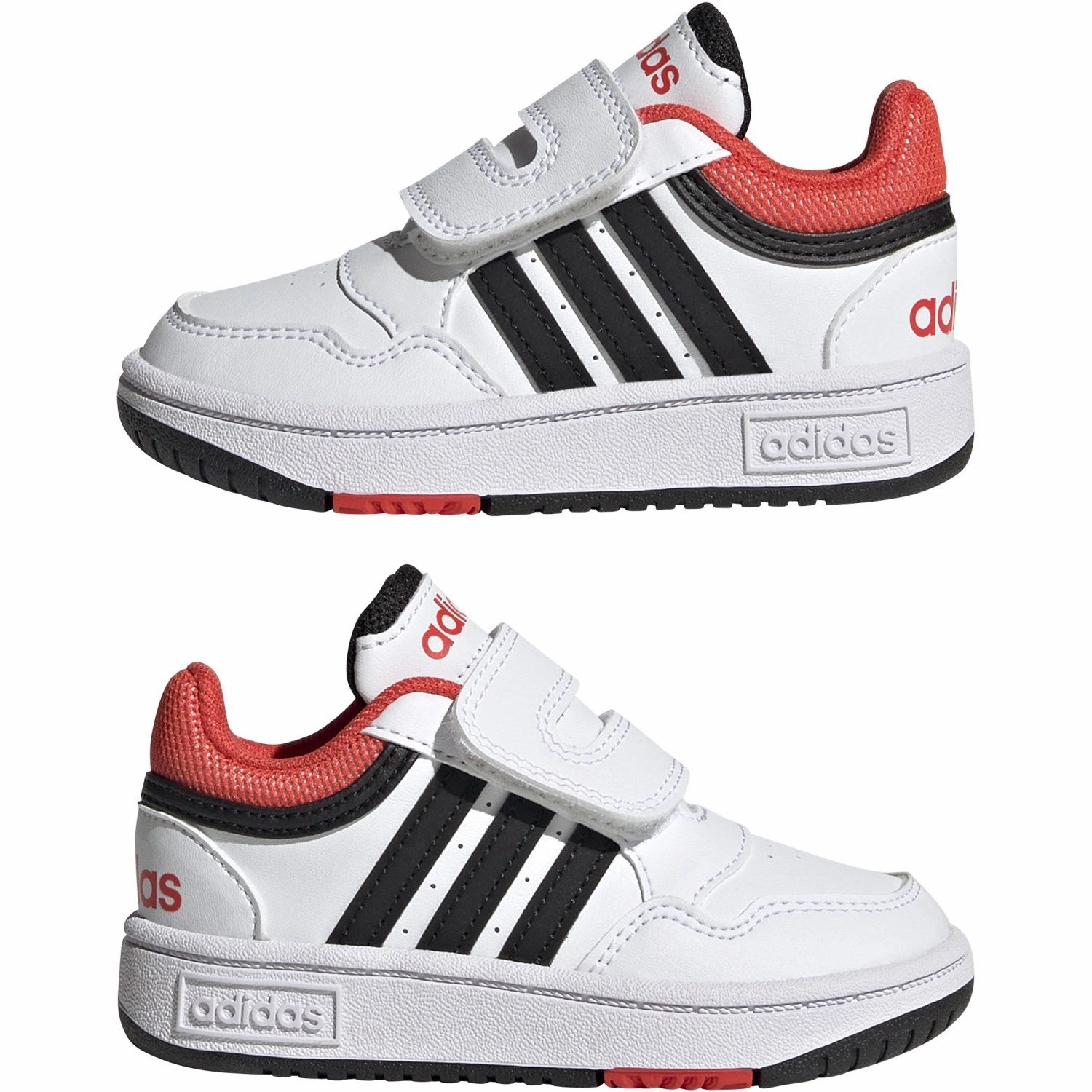 Cushioned insoles adidas Originals Ftwr White/Core Black/Bright Red Hoops 3.0 Cf I Sneakers