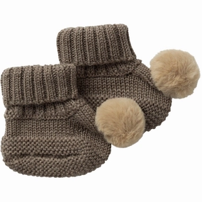 Cutting-edge Name It Walnut Wrilla Wool Knit Slippers With Dot Vintage