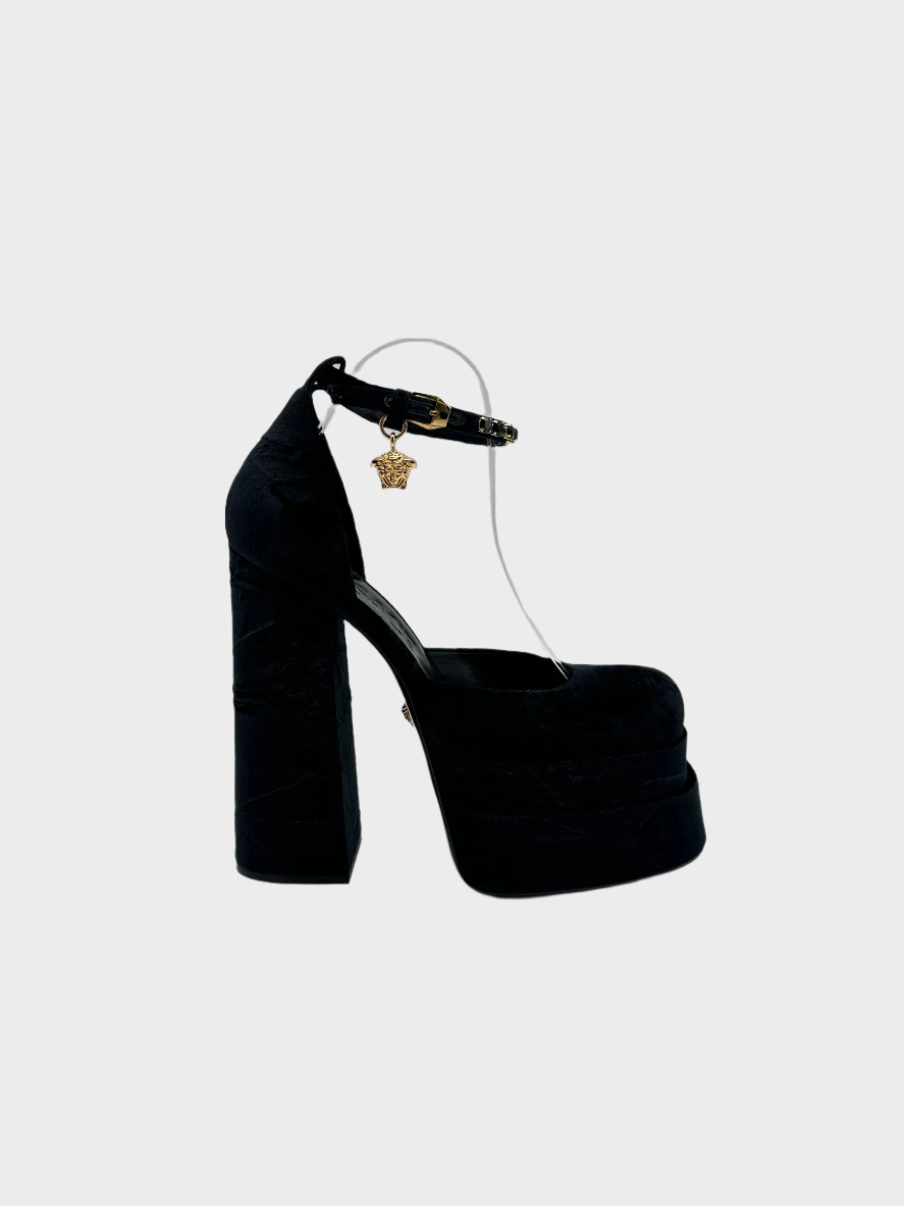 puma new arrivals sneakers Dcollet In Velluto Nero Con Plateau E Cinturino Gioiello wedtree new arrivals mr price sandals new arrivals womens