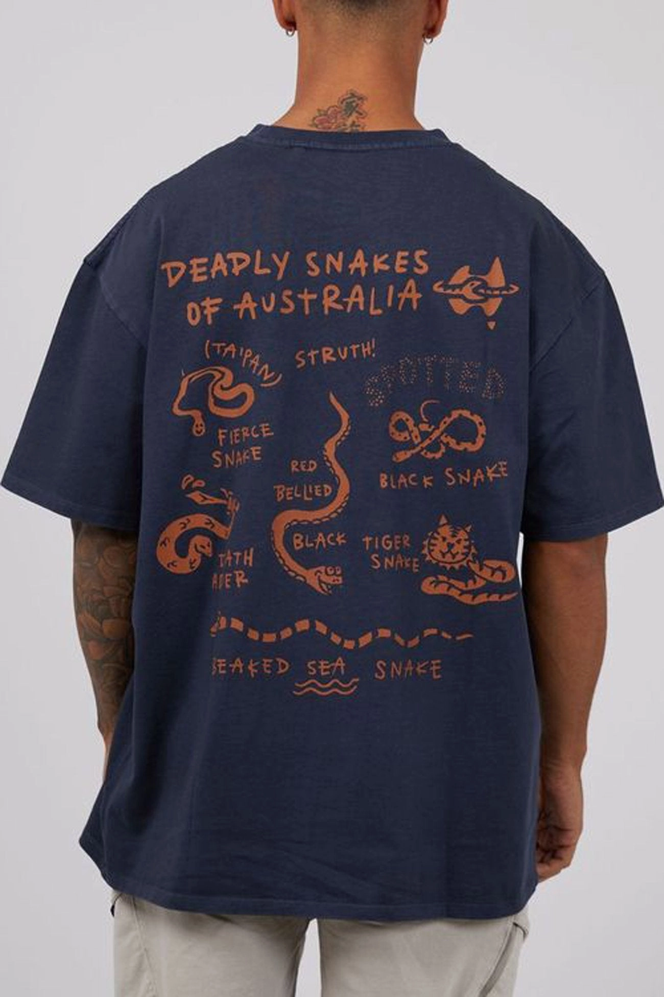 Deadly Tee Navy versace sale