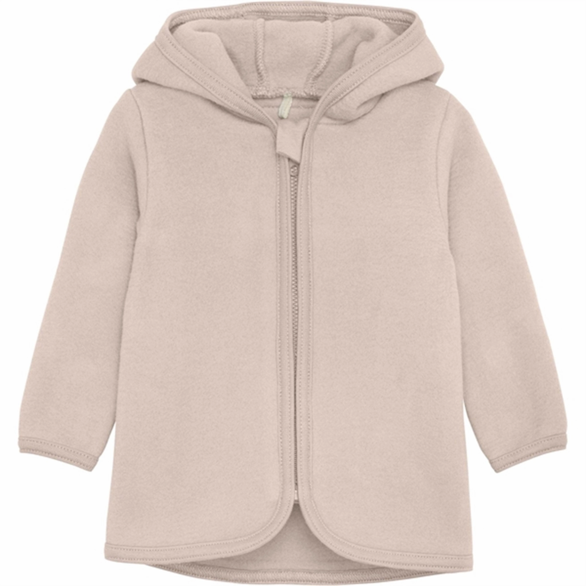 Denim Huttelihut Jacket Ears Cotton Fleece Almond Peach Print