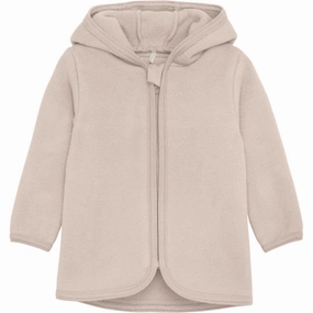 Denim Huttelihut Jacket Ears Cotton Fleece Almond Peach Print