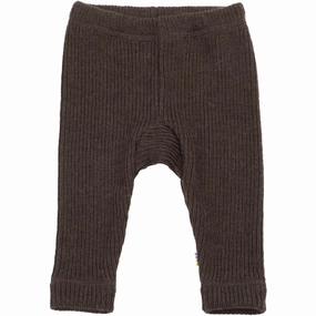 Denim Joha Wool Dark Brown Leggings Leather