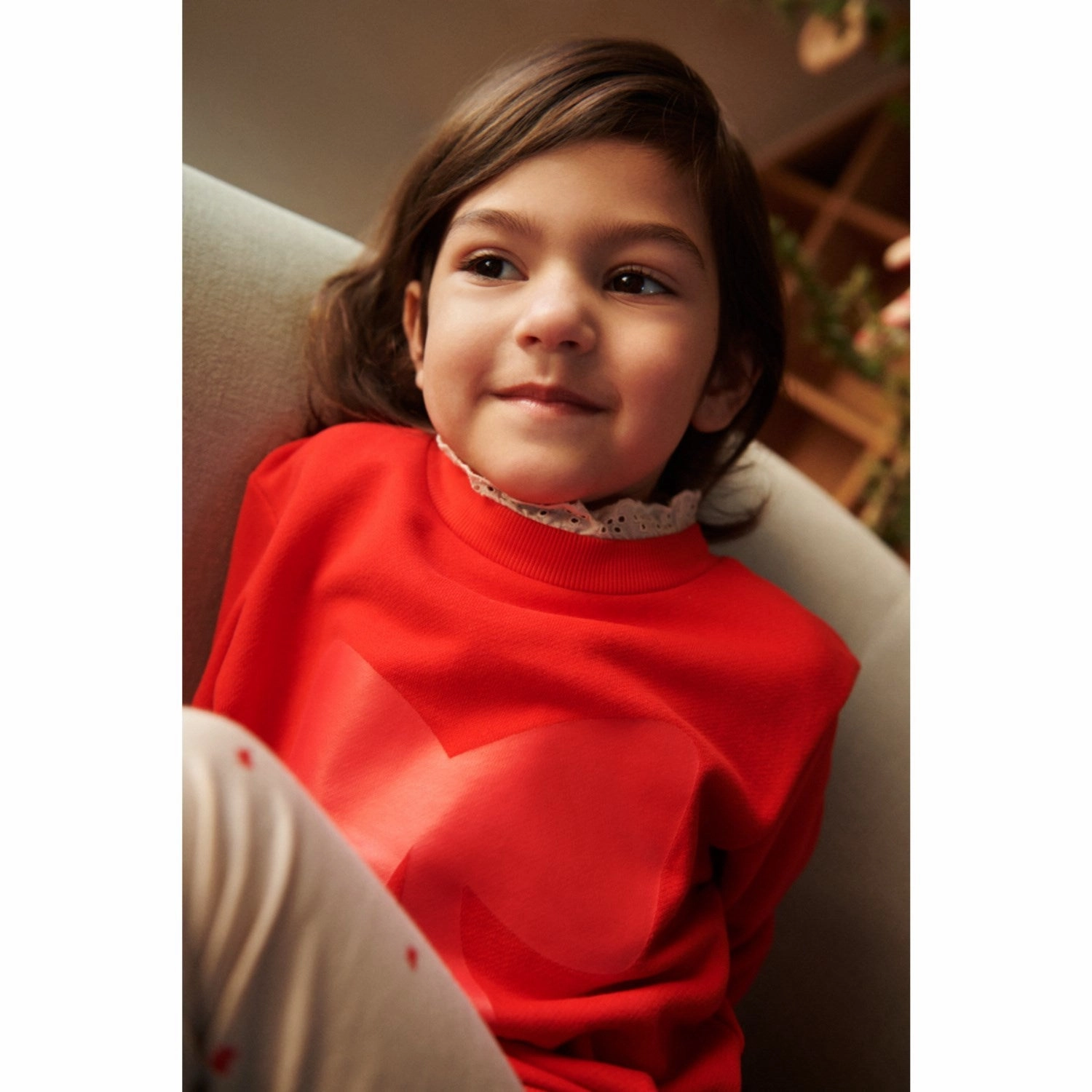 Denim LieWood Holiday Bow Dark Red / Apple Red Rakel Sweaters