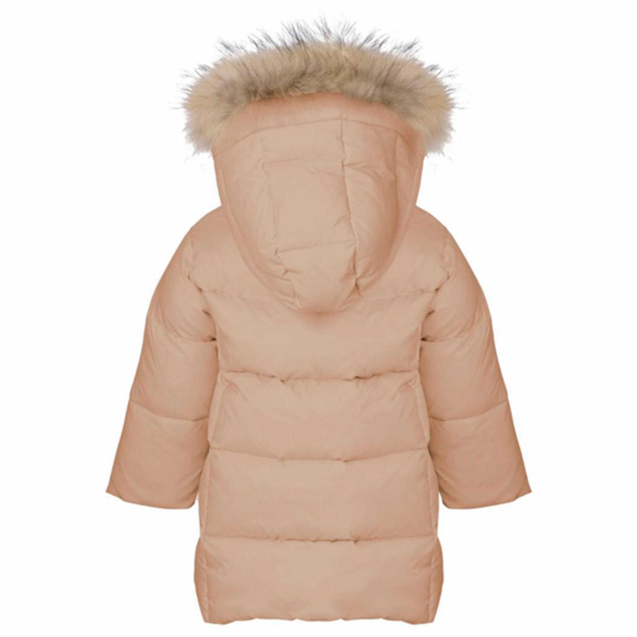 Denim Ver de Terre Featherlight Baby Girls Dunfrakke m. Pels Mahogany Rose