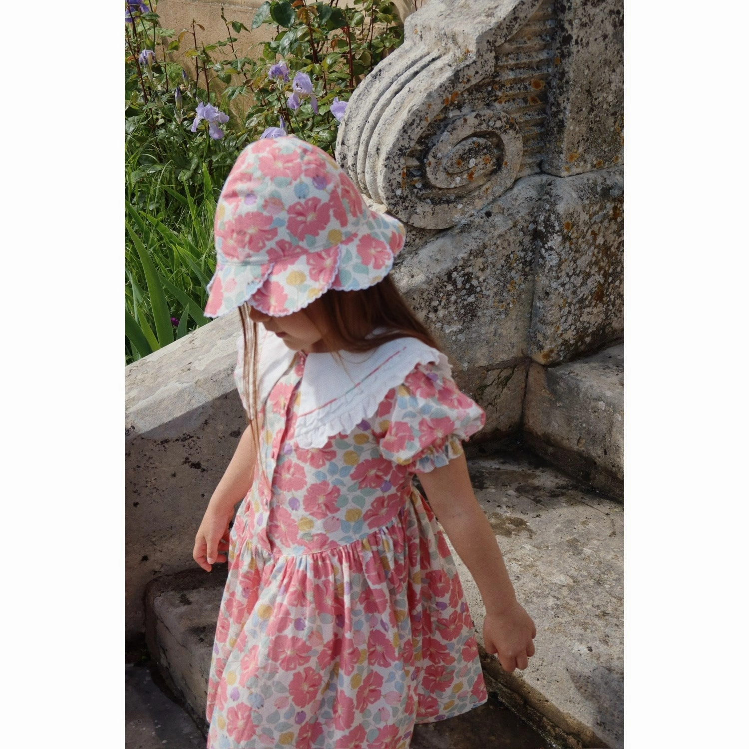 Design Konges Sljd Fleur Anglaise Coeur Collar Dress Gots