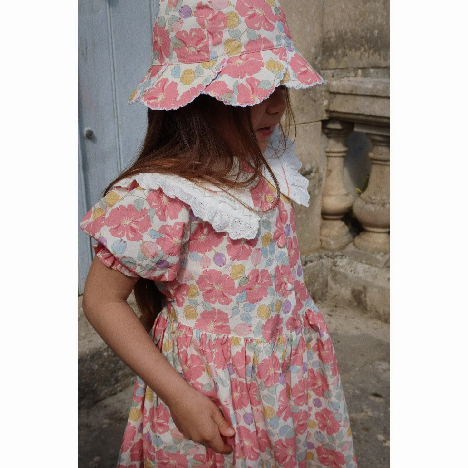Design Konges Sljd Fleur Anglaise Coeur Collar Dress Gots