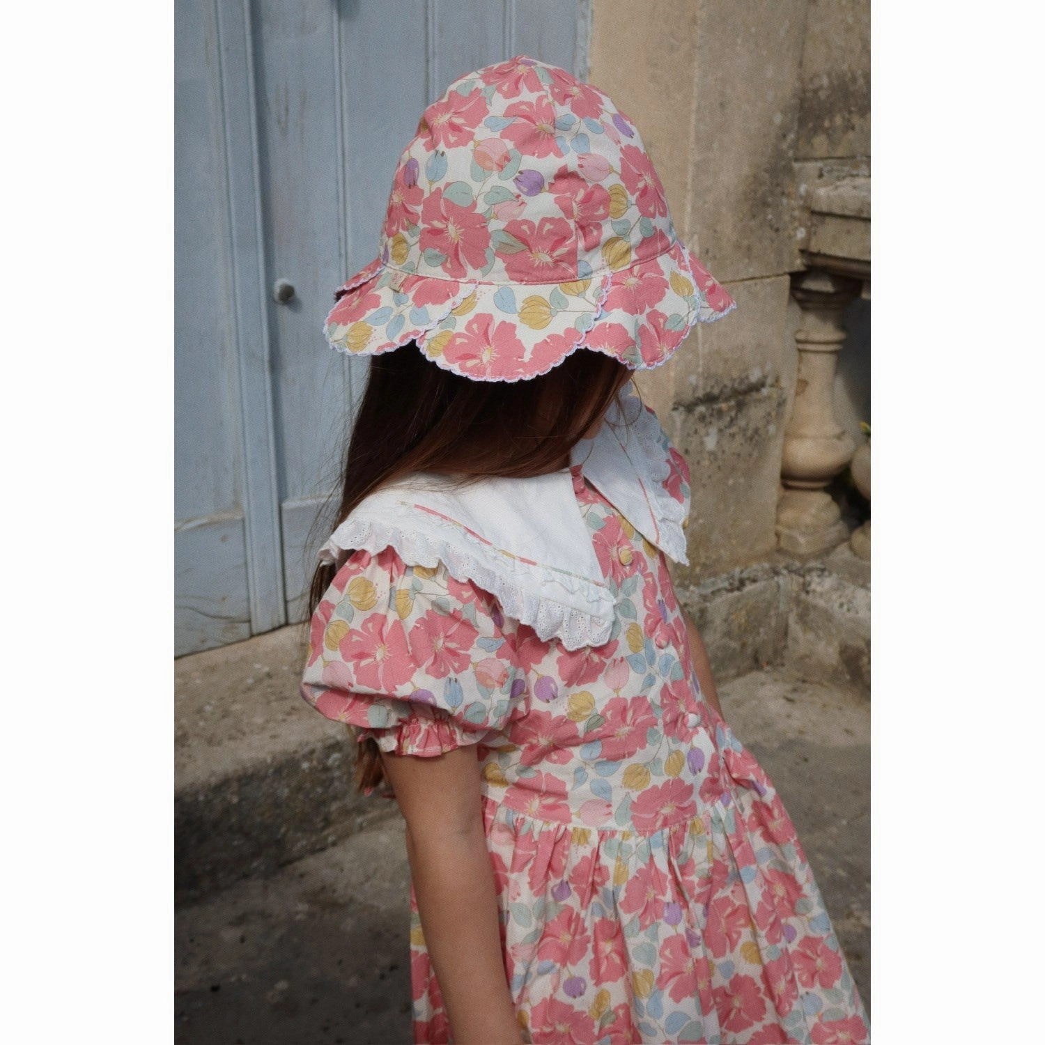 Design Konges Sljd Fleur Anglaise Coeur Collar Dress Gots