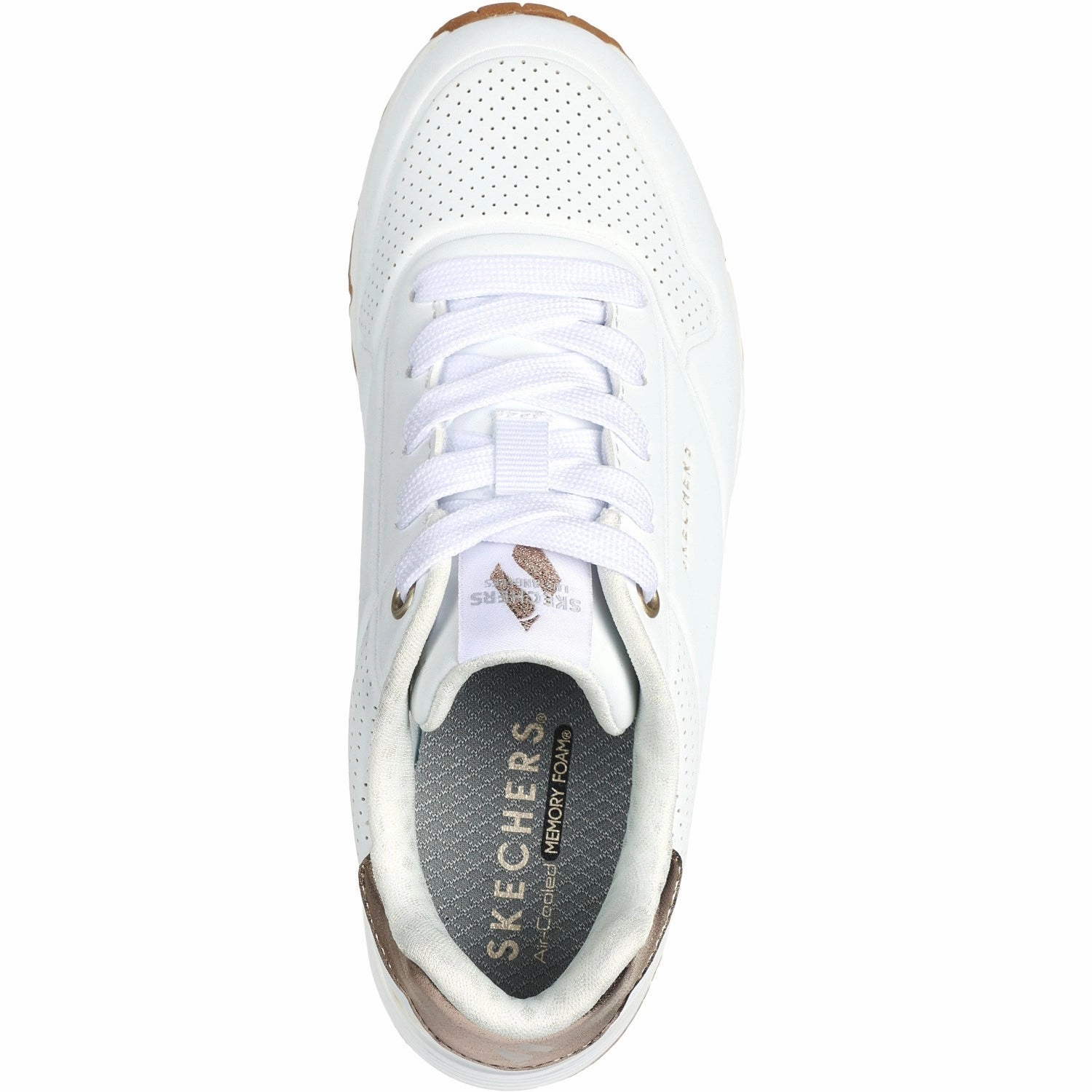 Designer shoes Skechers WHT Uno Gen1 - Shimmer Away Sneakers