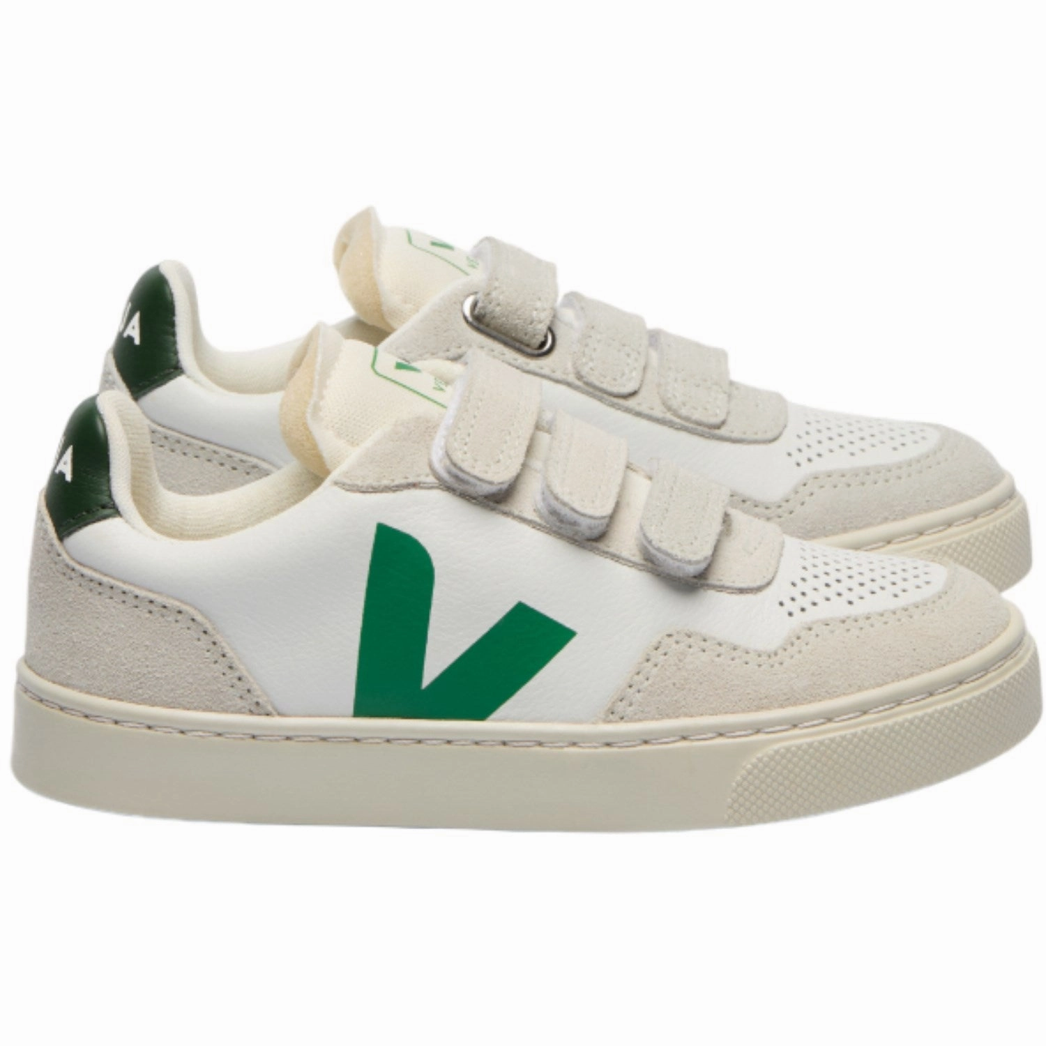 Designer shoes Veja Extra White Emeraude Small V-90 Sneakers