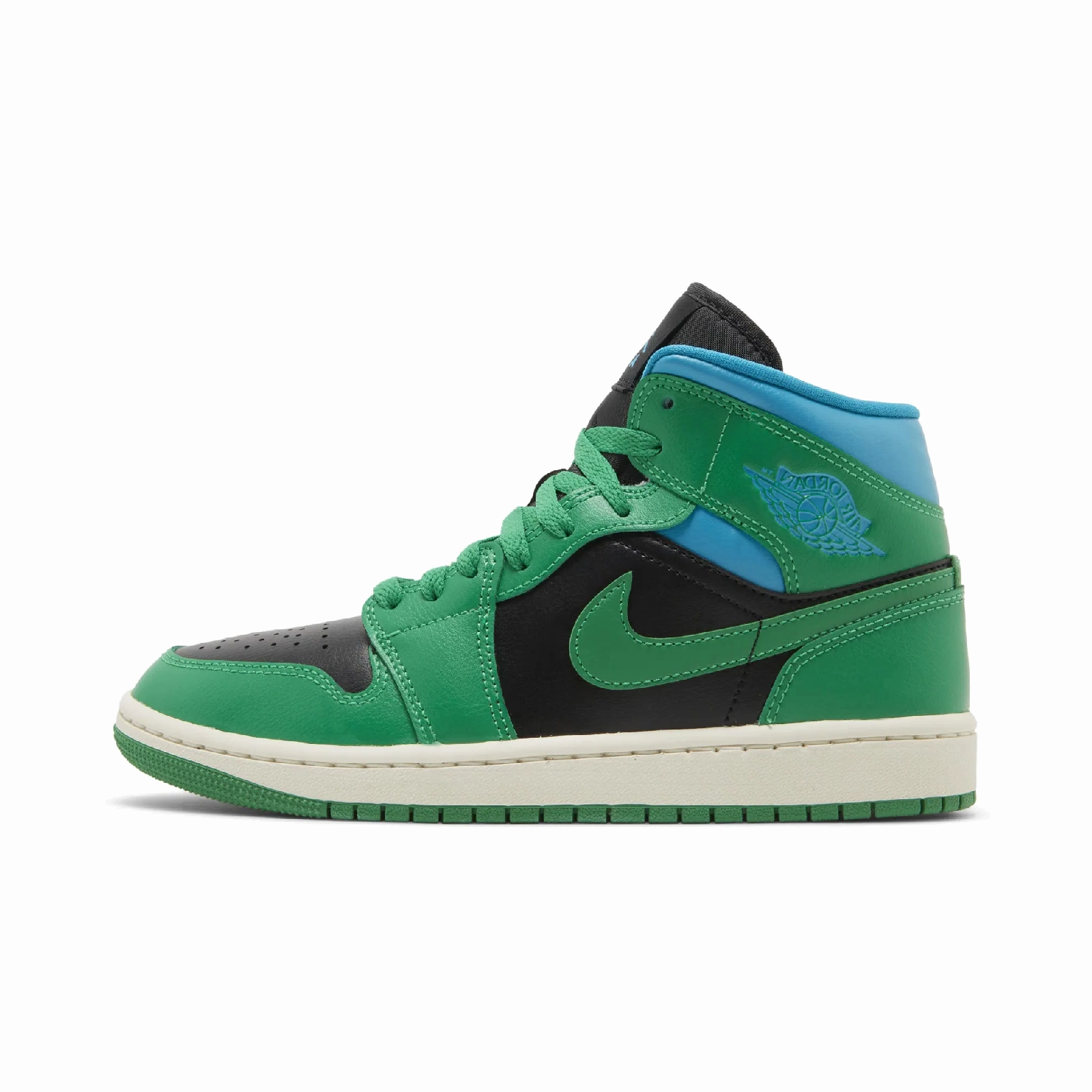 Designer signature Jordan 1 Mid Lucky Green Aquatone (Women's) Bespoke tailoring