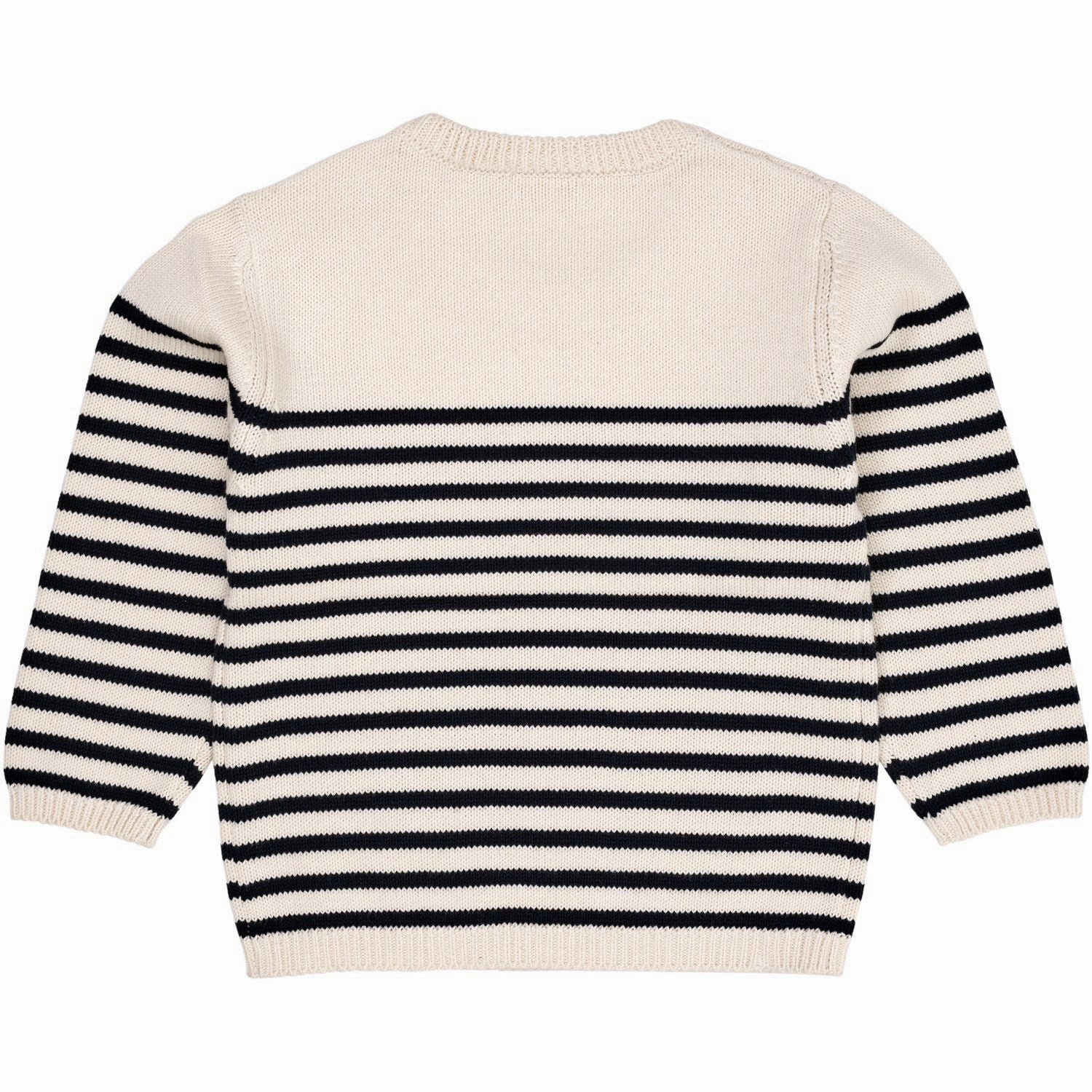 Desirable Copenhagen Colors Cream Navy Combi Knitted Striped Sailor Sweater