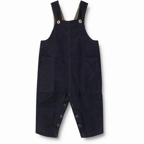 Desirable Wheat Navy Overall Viggo Embroidery