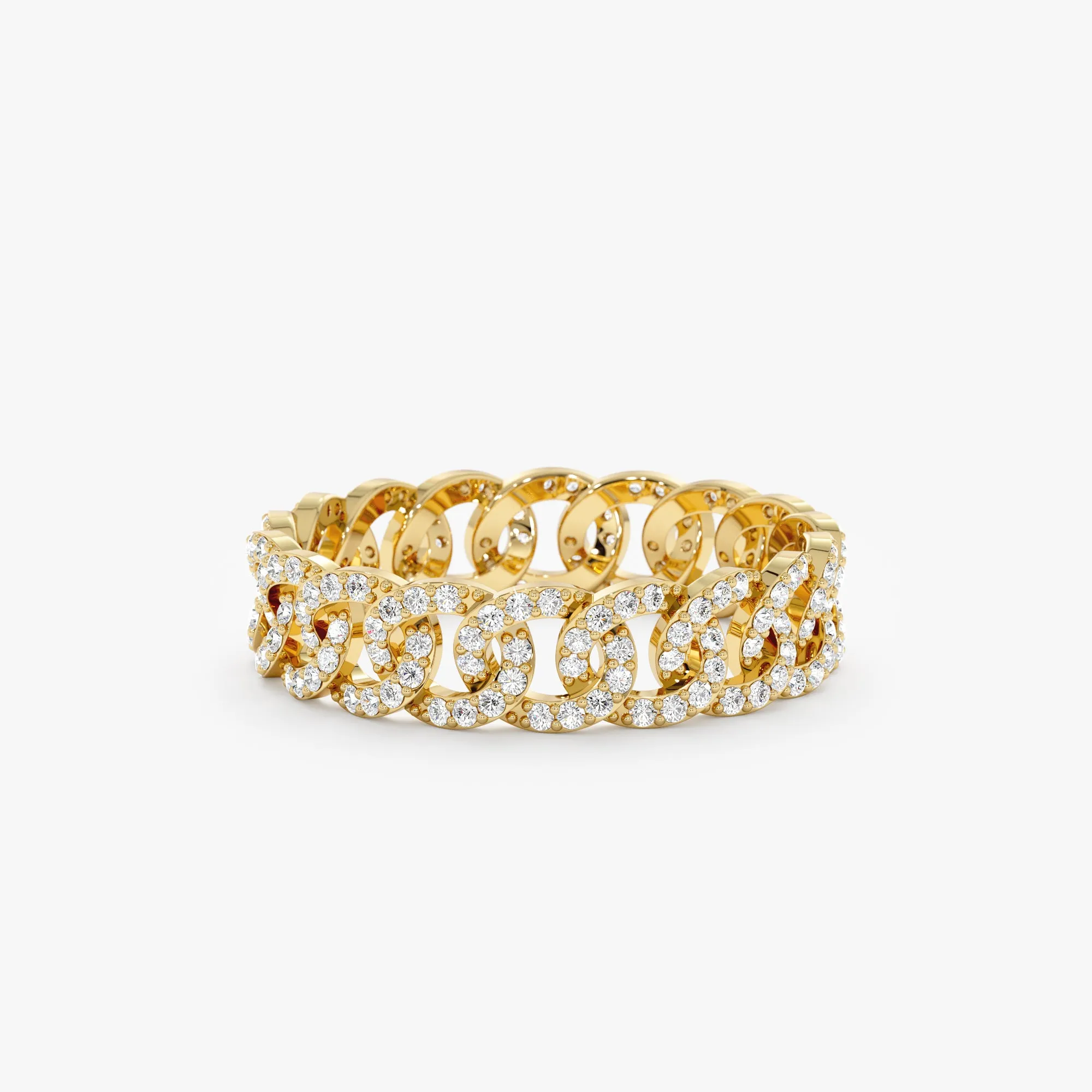 Diamond Link Chain Eternity Ring, Cleo