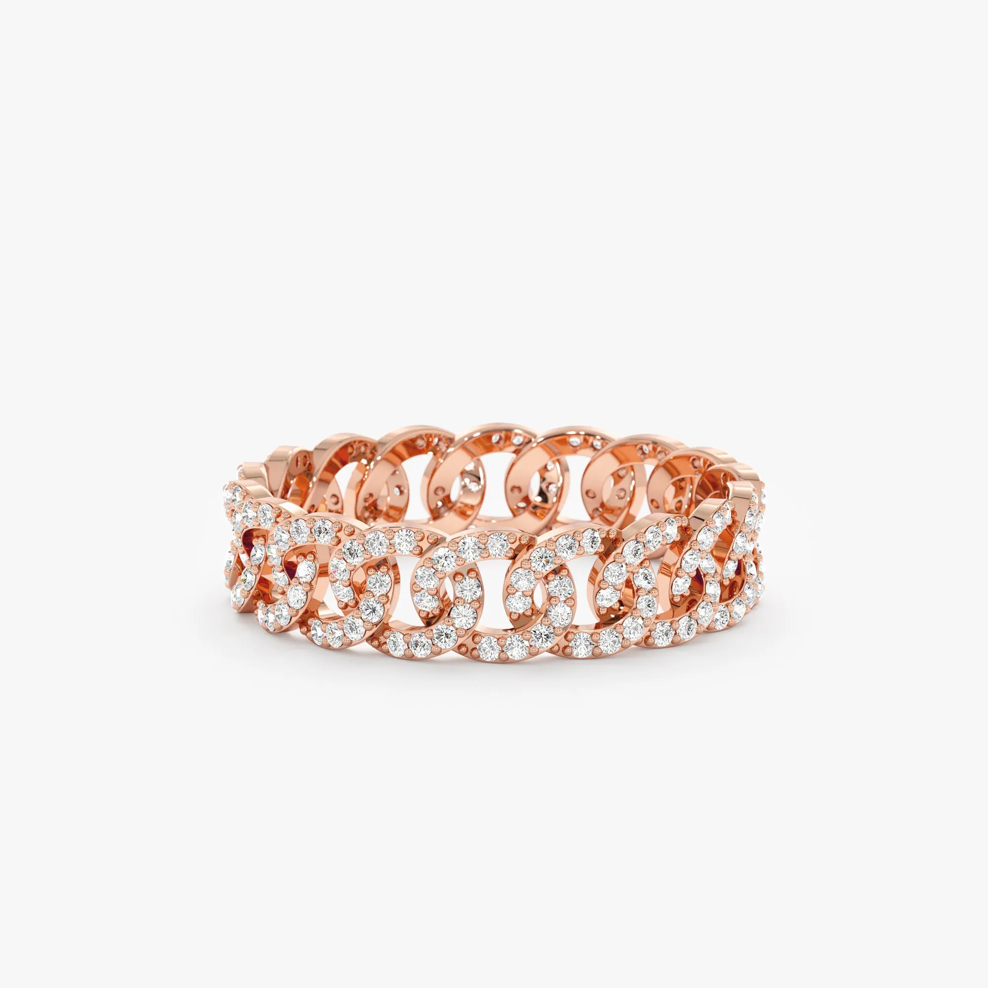 Diamond Link Chain Eternity Ring, Cleo