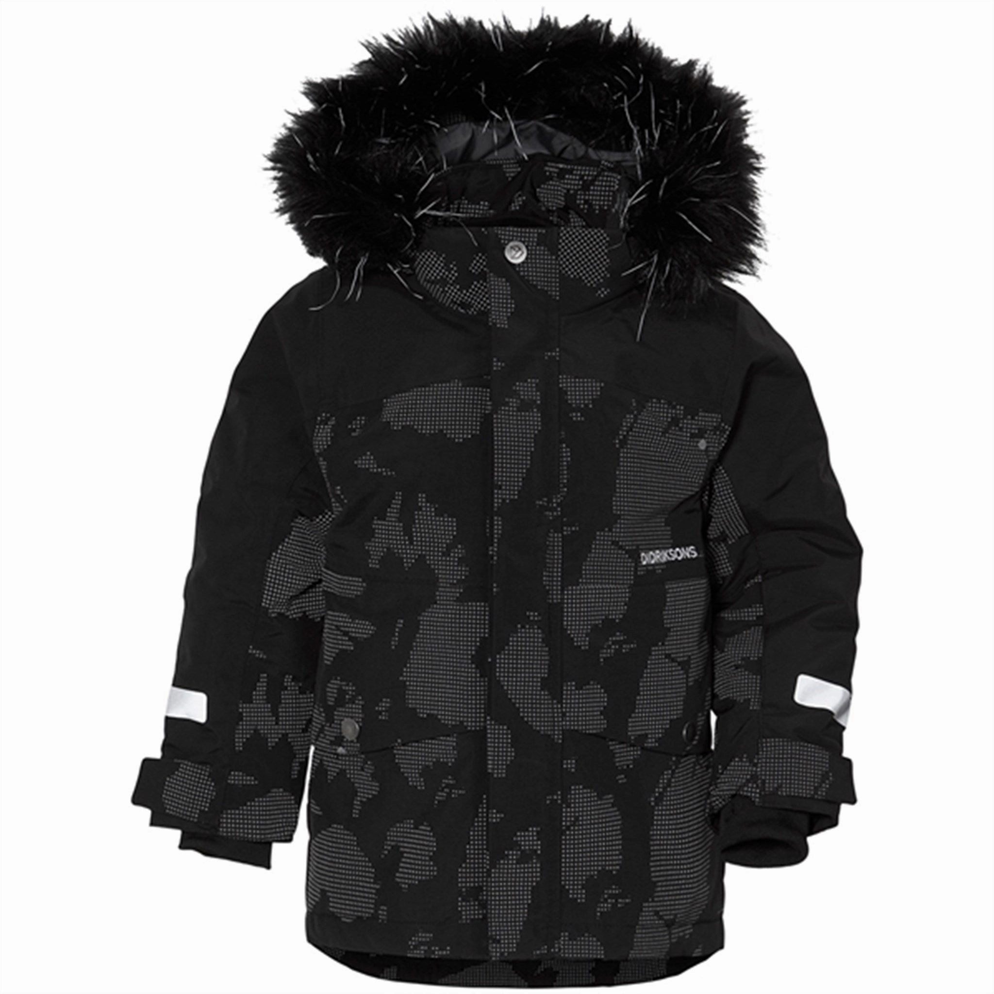 Didriksons Bjrven Island Print Ref Parka Stretchy Athletic