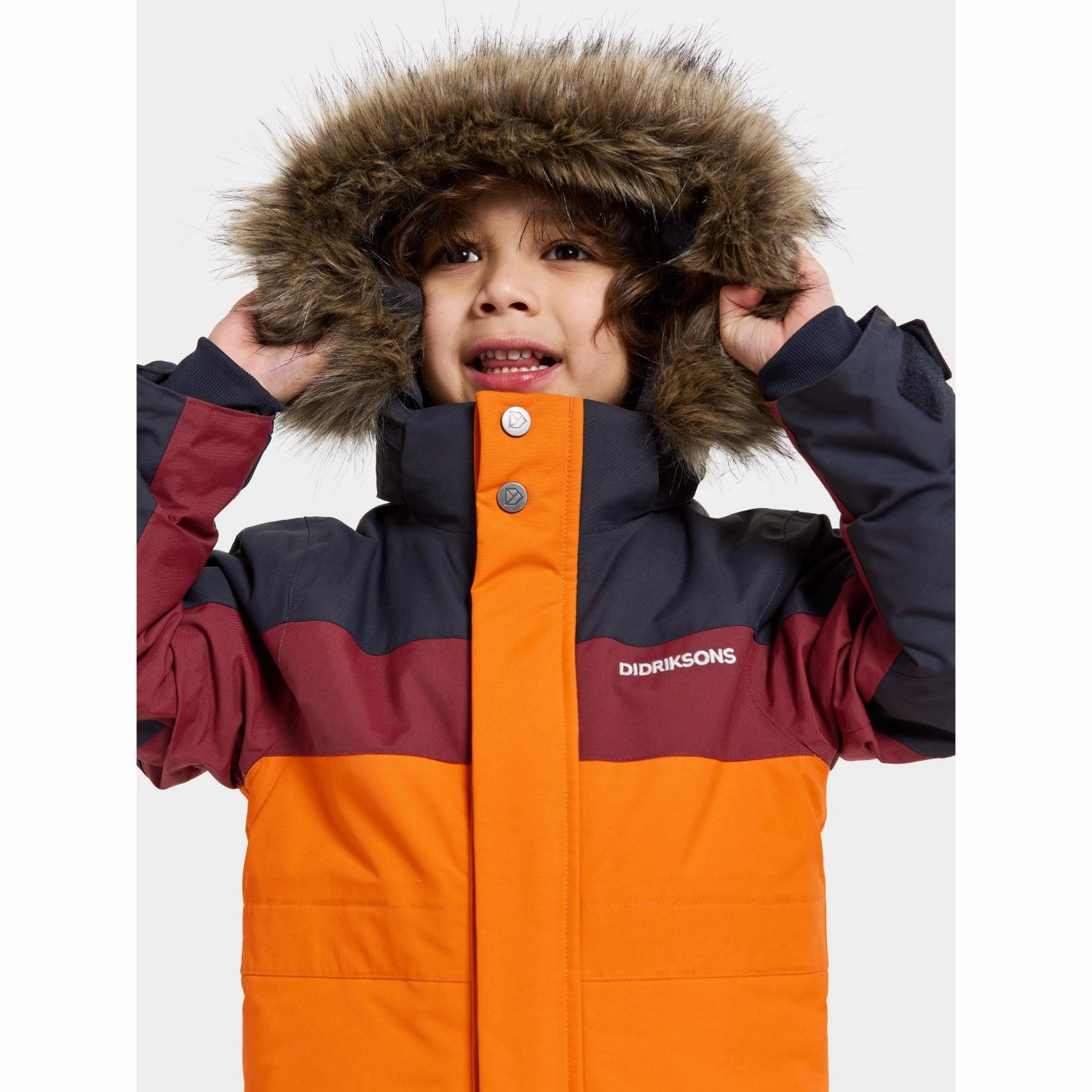 Didriksons Orange Jam Bjrven Kids Coverall 21 Luxury