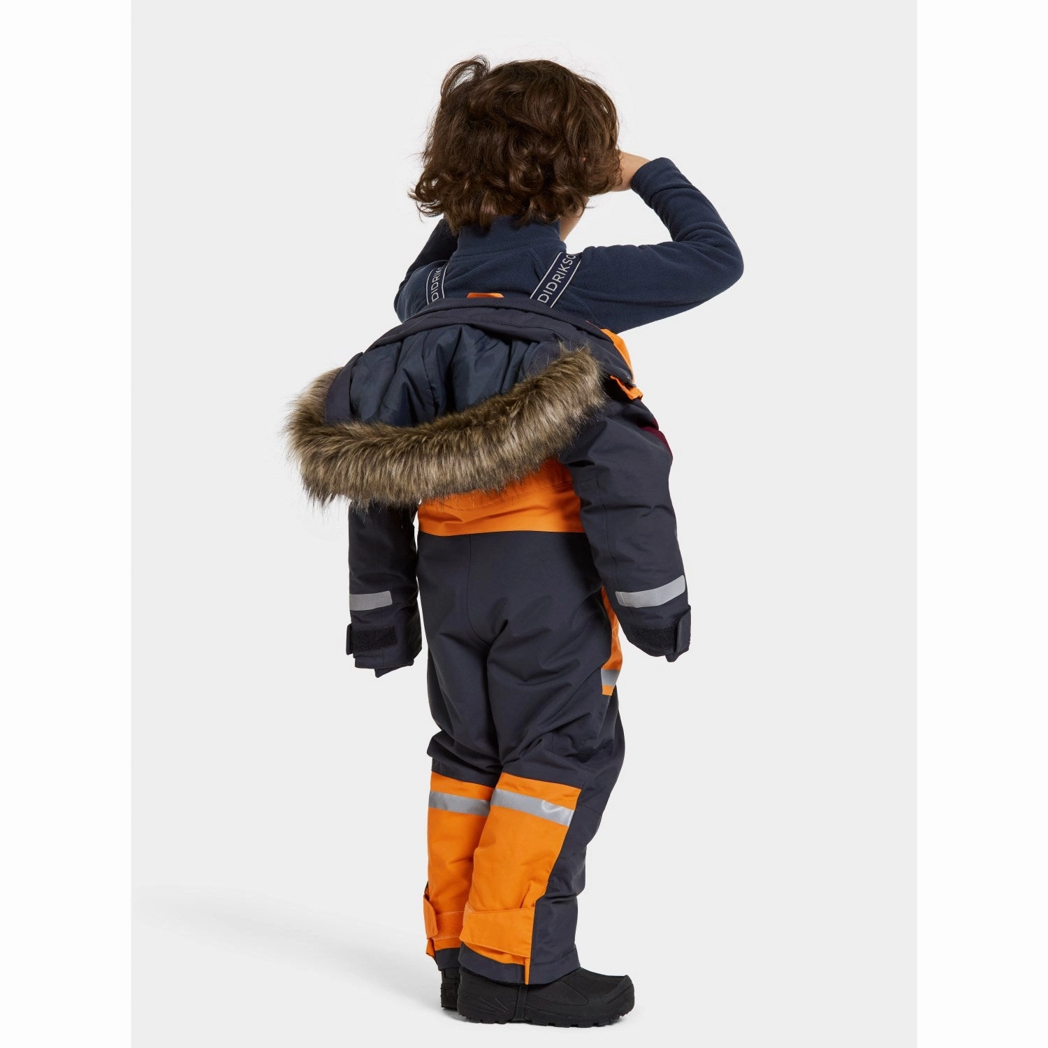 Didriksons Orange Jam Bjrven Kids Coverall 21 Luxury