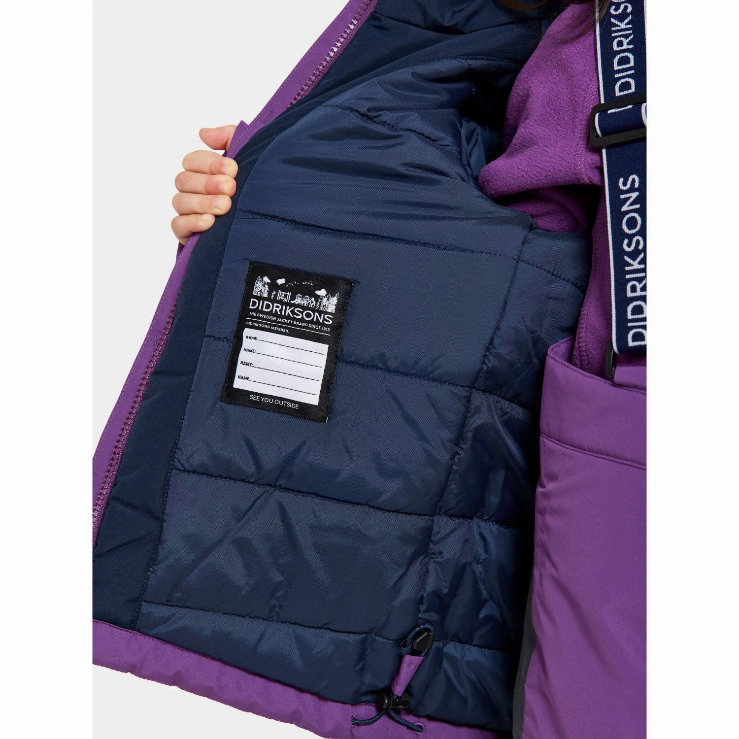 Didriksons Royal Purple Skare Kids Set Zipper