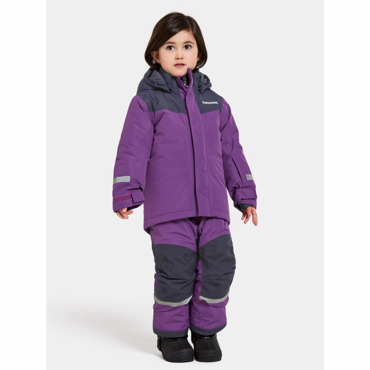 Didriksons Royal Purple Skare Kids Set Zipper