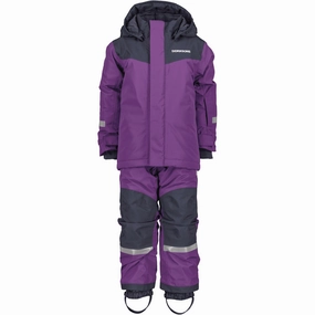 Didriksons Royal Purple Skare Kids Set Zipper Tailored