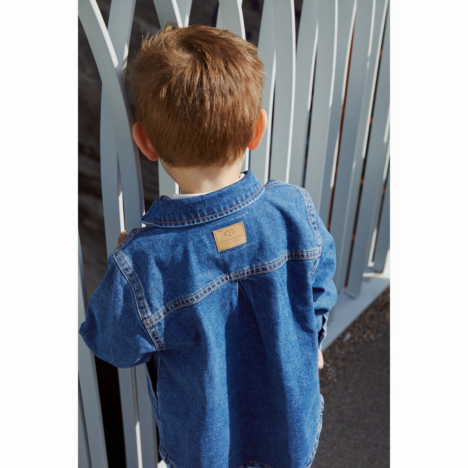 Distinctive Copenhagen Colors Indigo Blue Washed Organic Jeans Jacket