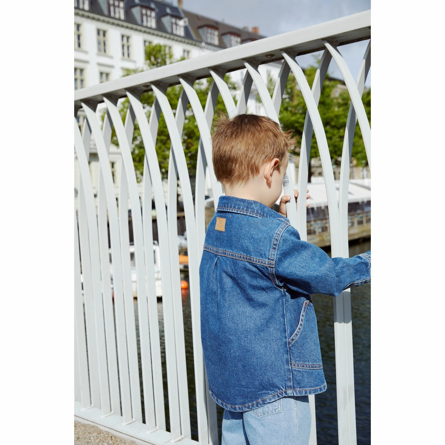 Distinctive Copenhagen Colors Indigo Blue Washed Organic Jeans Jacket
