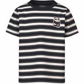 Distinctive Name it Black Dike T-Shirt Cuff
