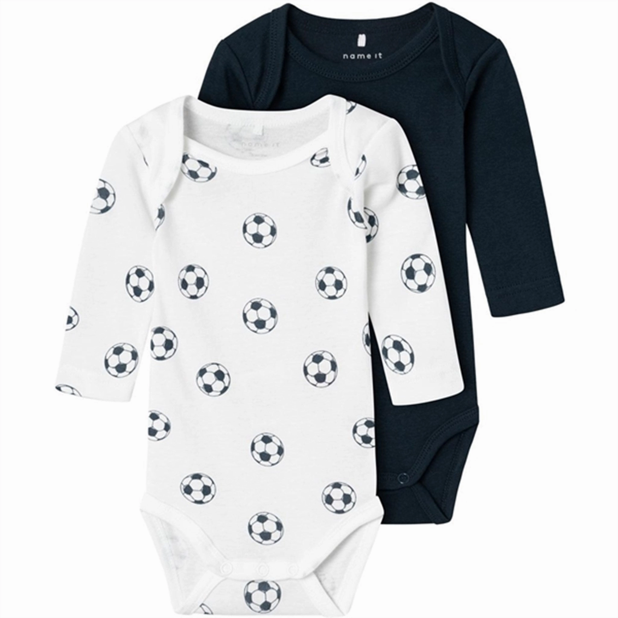 Name it Bright White Football Body 2-pack Noos Admired Global