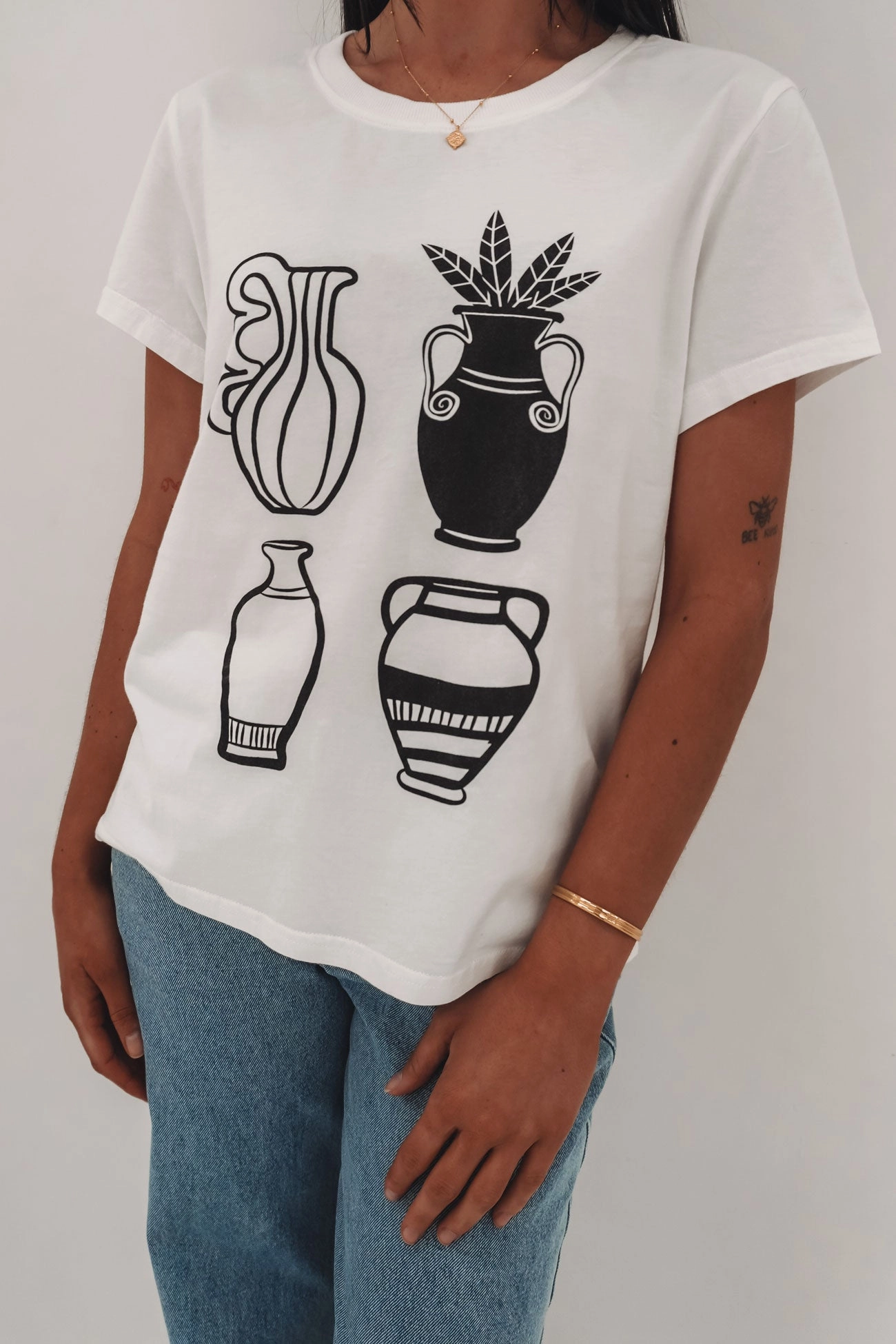Domani Tee White sale for men