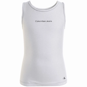 Dominance Calvin Klein Logo Tank Top Bright White Superior