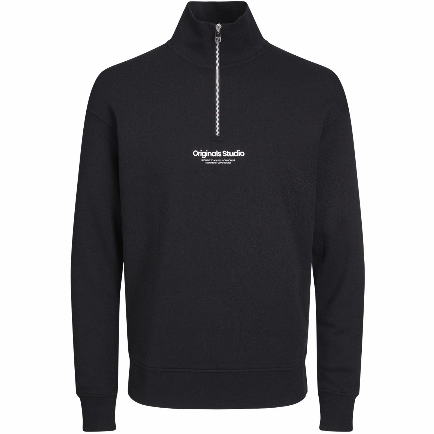 Dominance Jack & Jones Junior Black Jorvesterbro Sweat Quarter Zip Noos Upscale