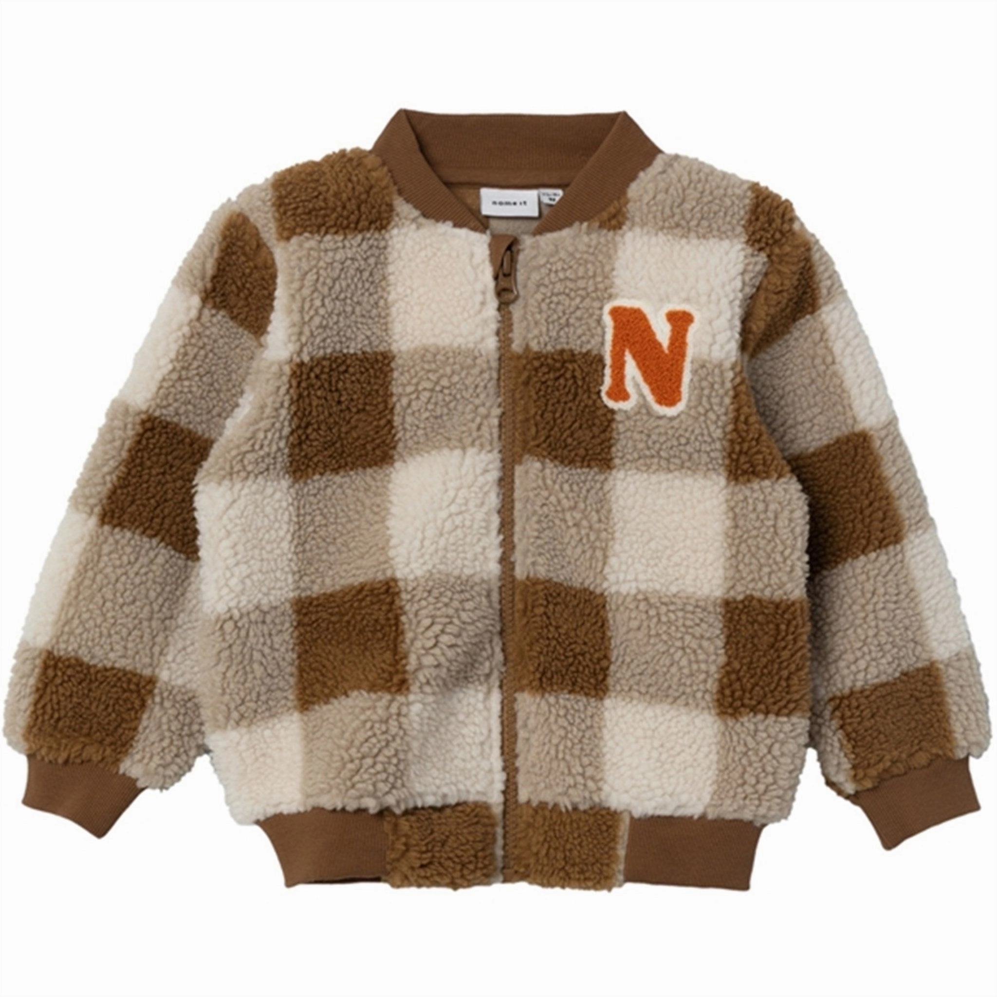 Name it Bone Brown Safi Teddy Cardigan Admired Charismatic