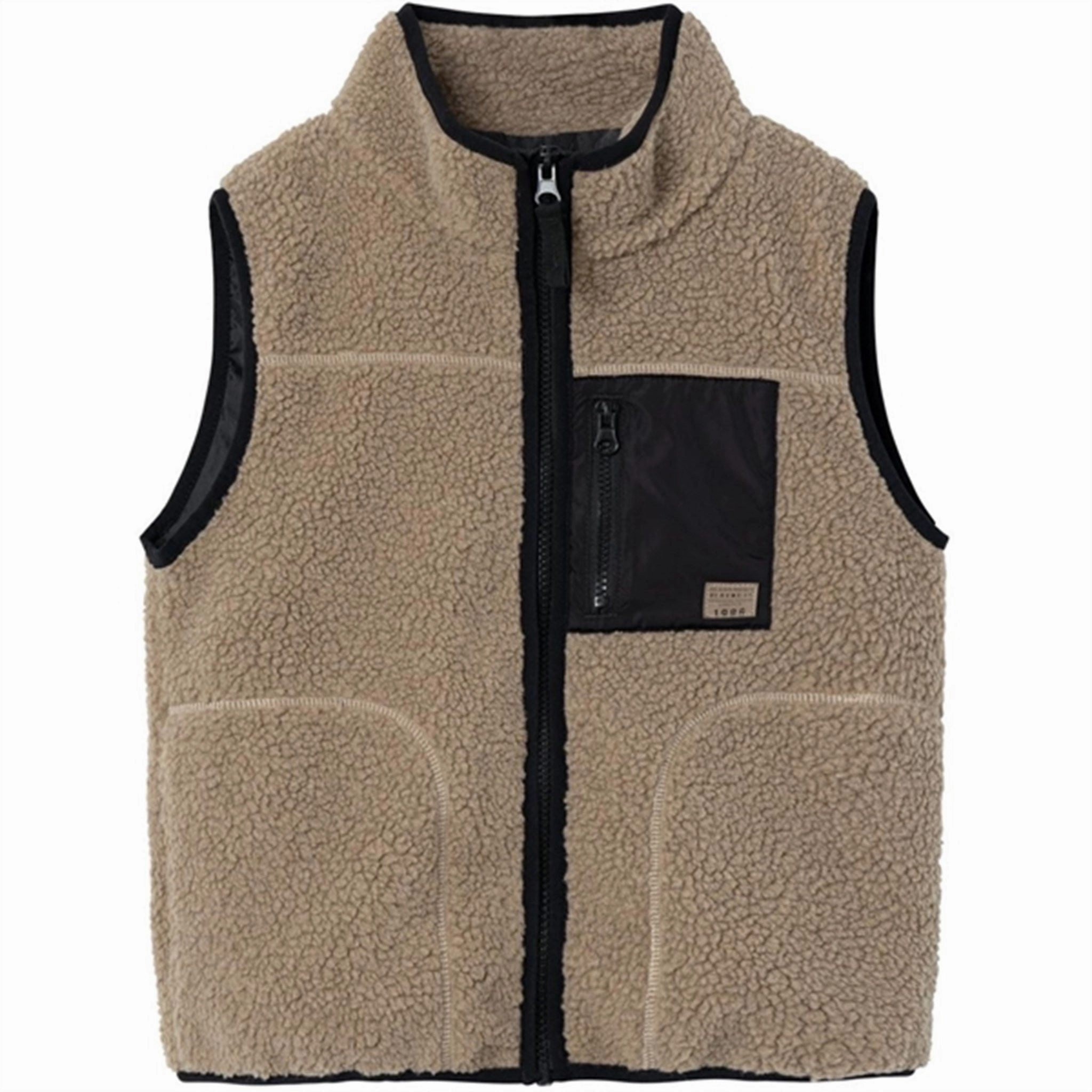Noble Name it Savannah Tan Magot Teddy Vest Refined
