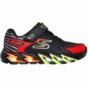 Dominance Skechers S-Lights Flex Glow Bolt Black Red Attractive