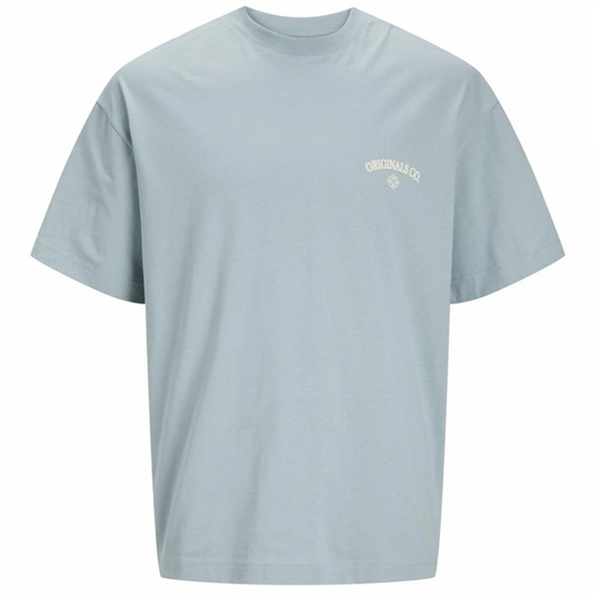 Jack & Jones Junior Gray Mist Jorsantorini Back T-Shirt Classic Ethical