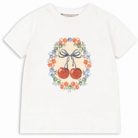 Durable Konges Sljd Cherry Bow Era Tee Ocs Fitted