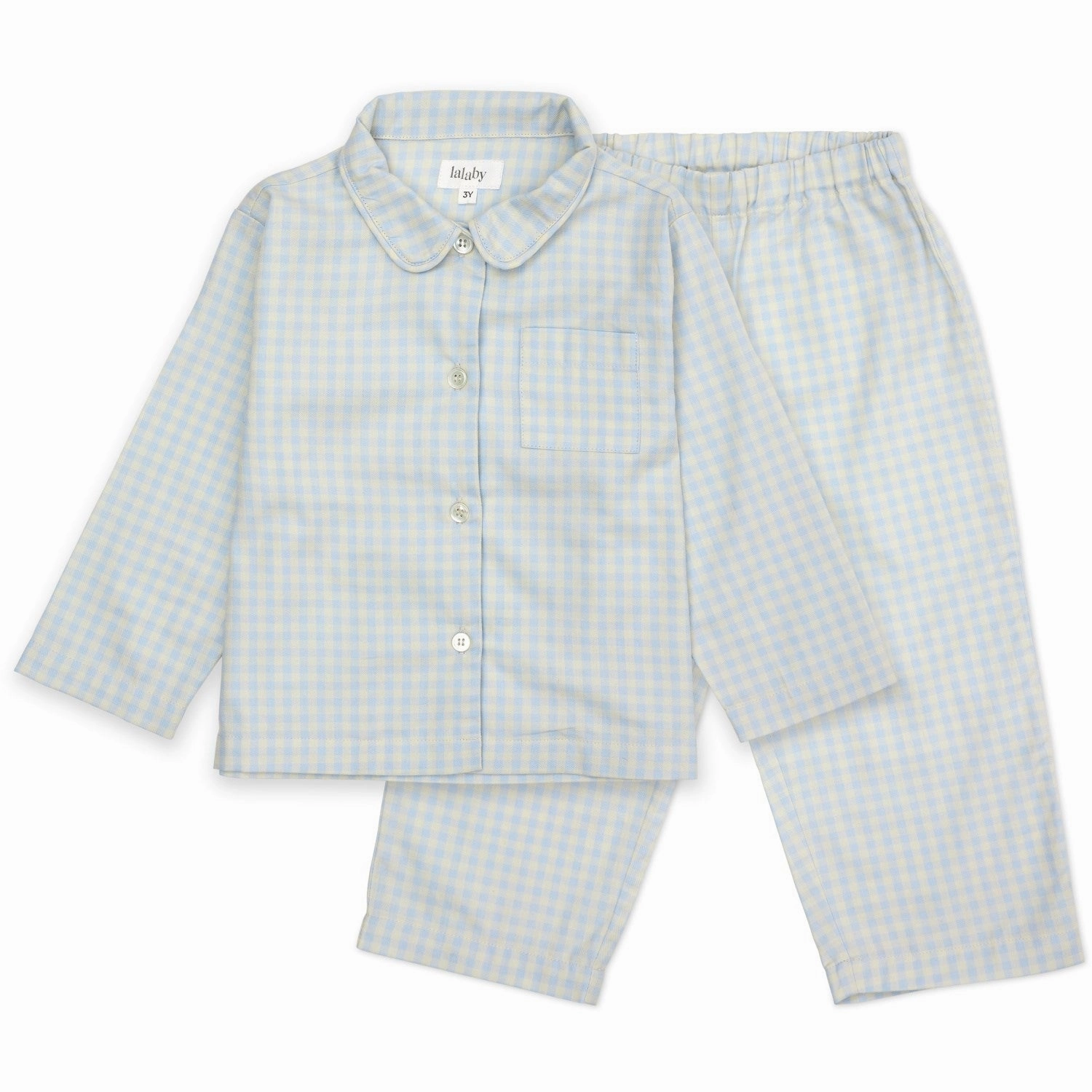 Fashion Lalaby Blue Gingham Classic Pyjamas Sublime