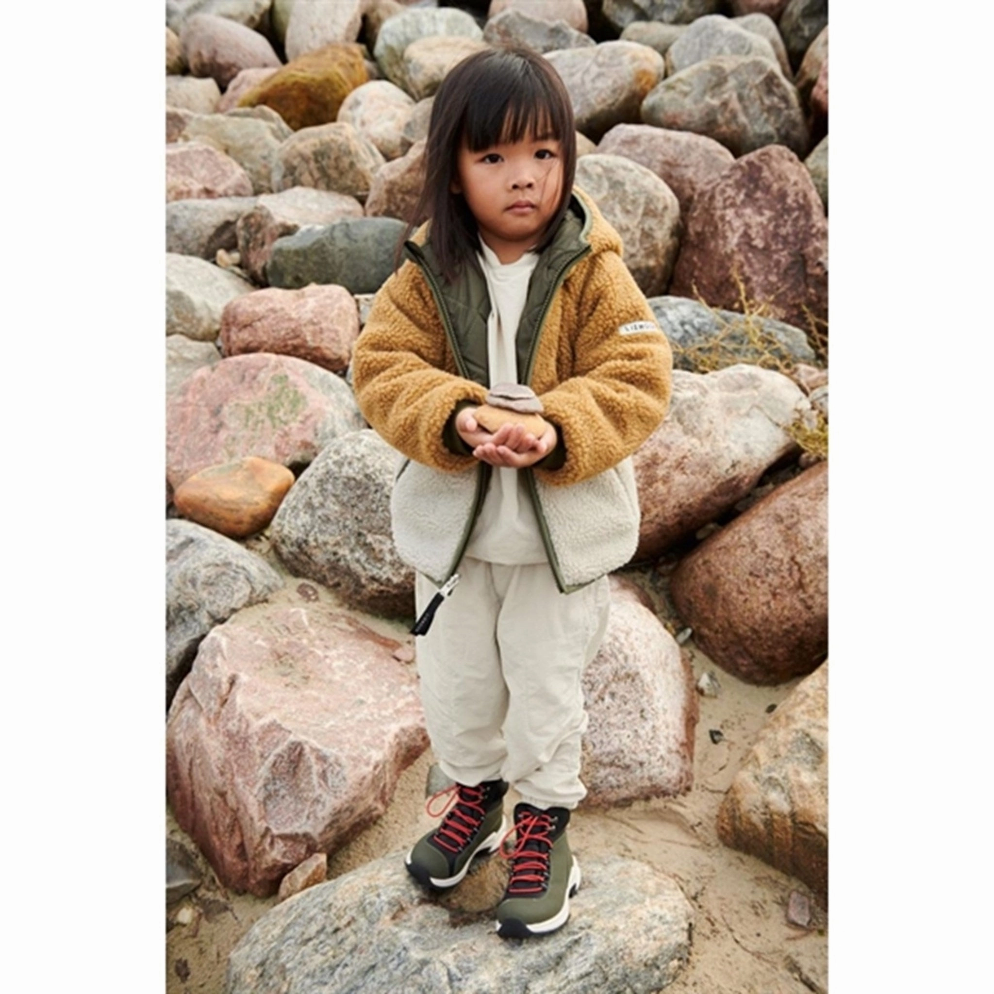 Durable Liewood Jackson Reversible Thermo Jacket Army Brown Mix